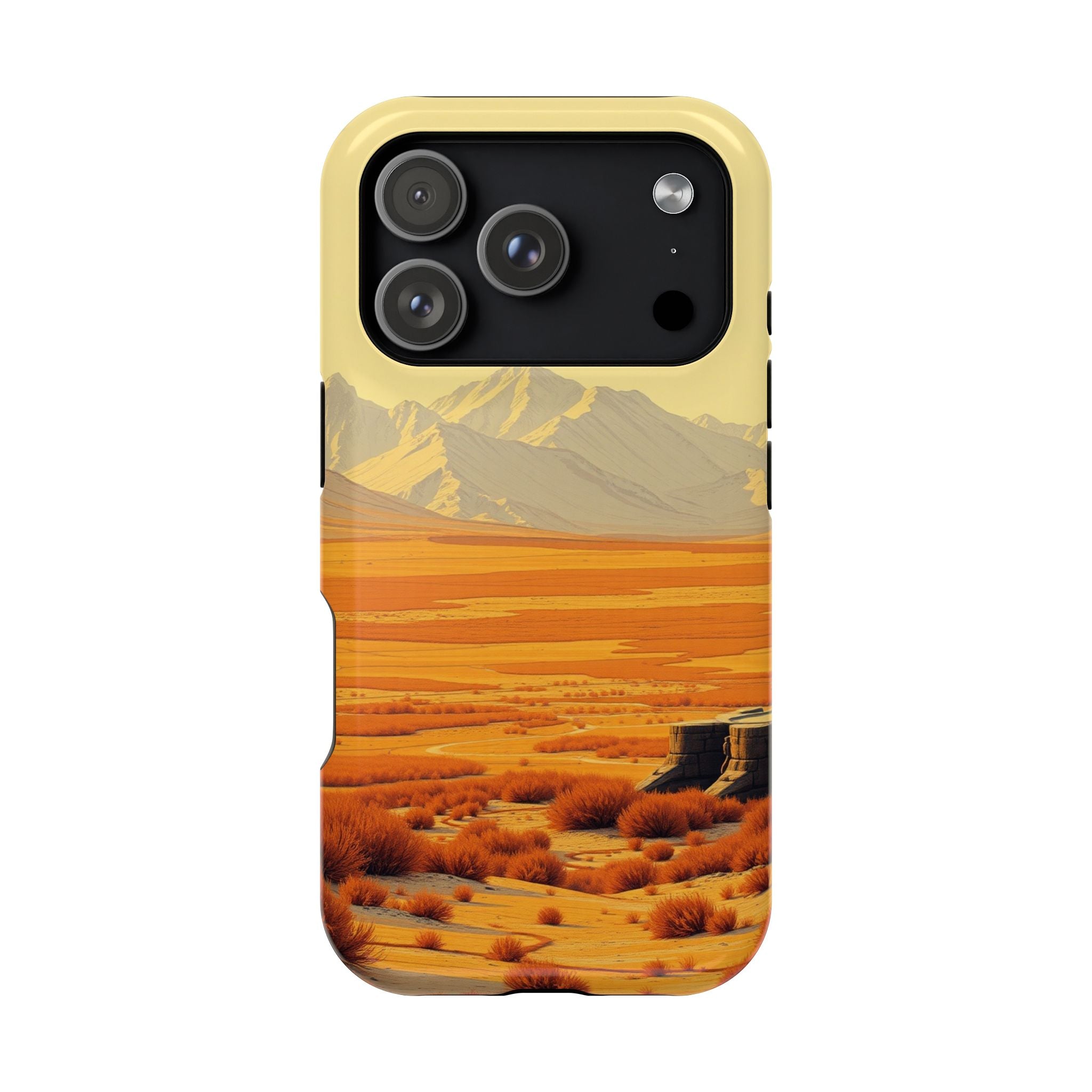 iPhone Mustard And Rust Tundra Expanse Slim Everyday Designer Case · iPhone Case