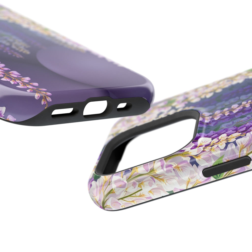 iPhone Mint And Blush Wisteria Cascade Slim Everyday Designer Case · iPhone Case
