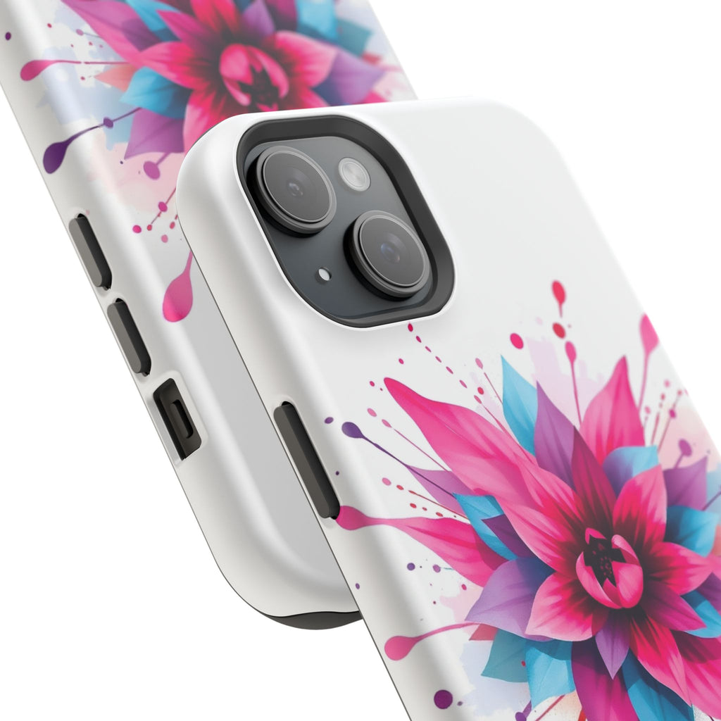 iPhone Floral Watercolor Splash Electric Art Slim iPhone Everyday · iPhone Case