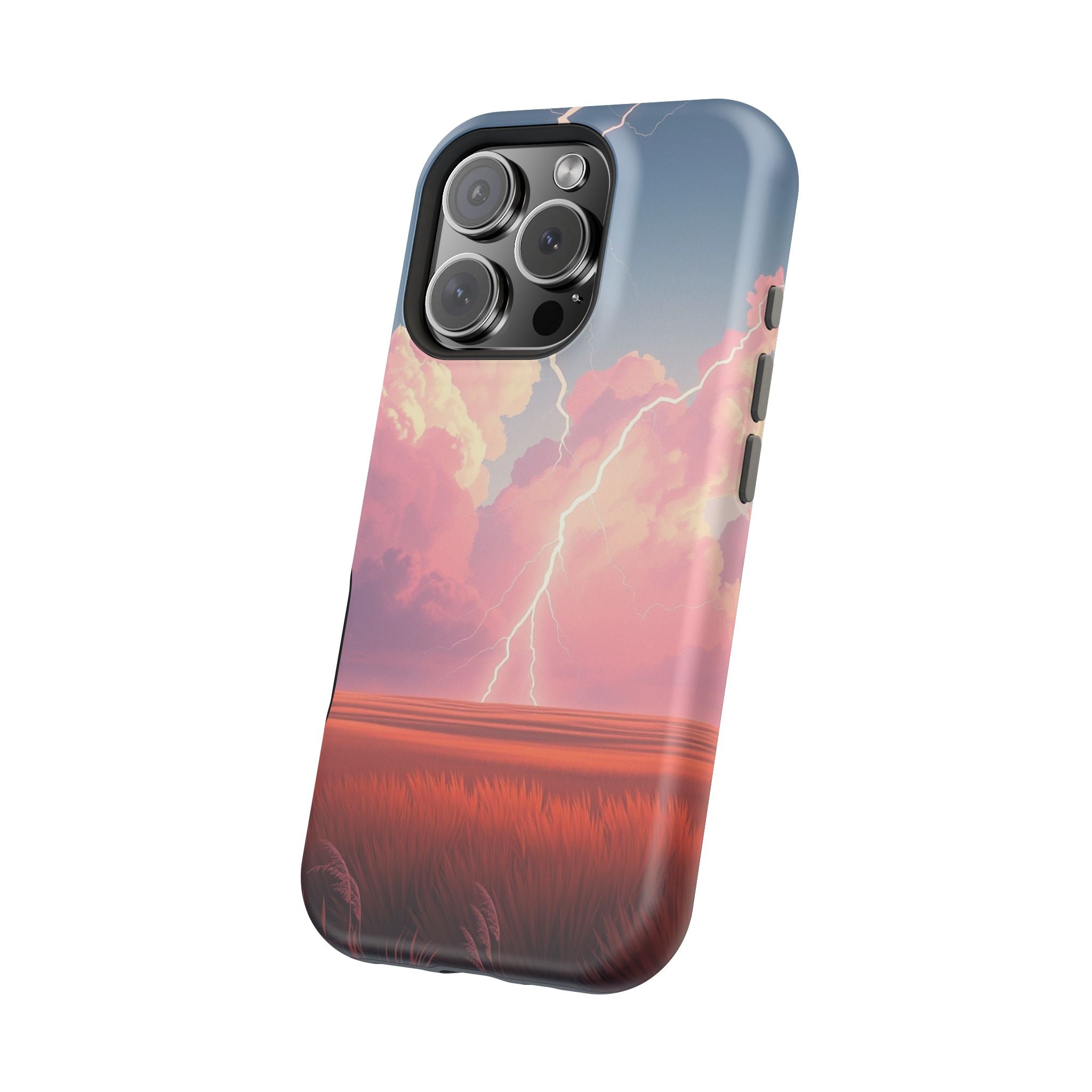 iPhone Prairie Lightning Bold Art Bold Modern Everyday Snap Case · iPhone Case