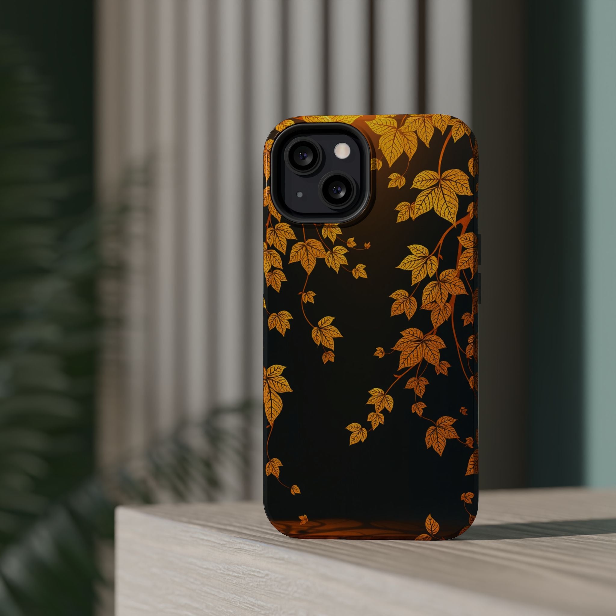 iPhone Mustard And Rust Art Nouveau Vine Slim Everyday iPhone 14 · iPhone Case