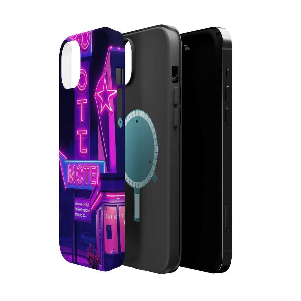 iPhone Neon Sign Motel Enchanted Art Slim Everyday Designer Case · iPhone Case