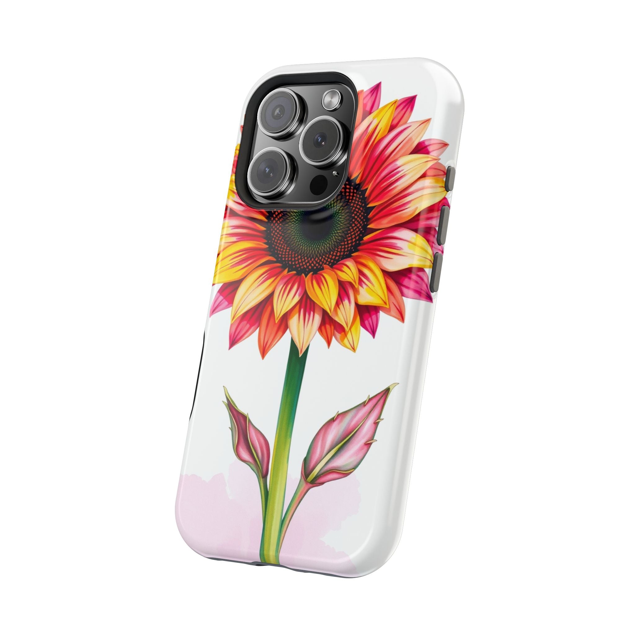 iPhone Sunflower Pop Vibrant Watercolor Slim Snap Case · iPhone Case