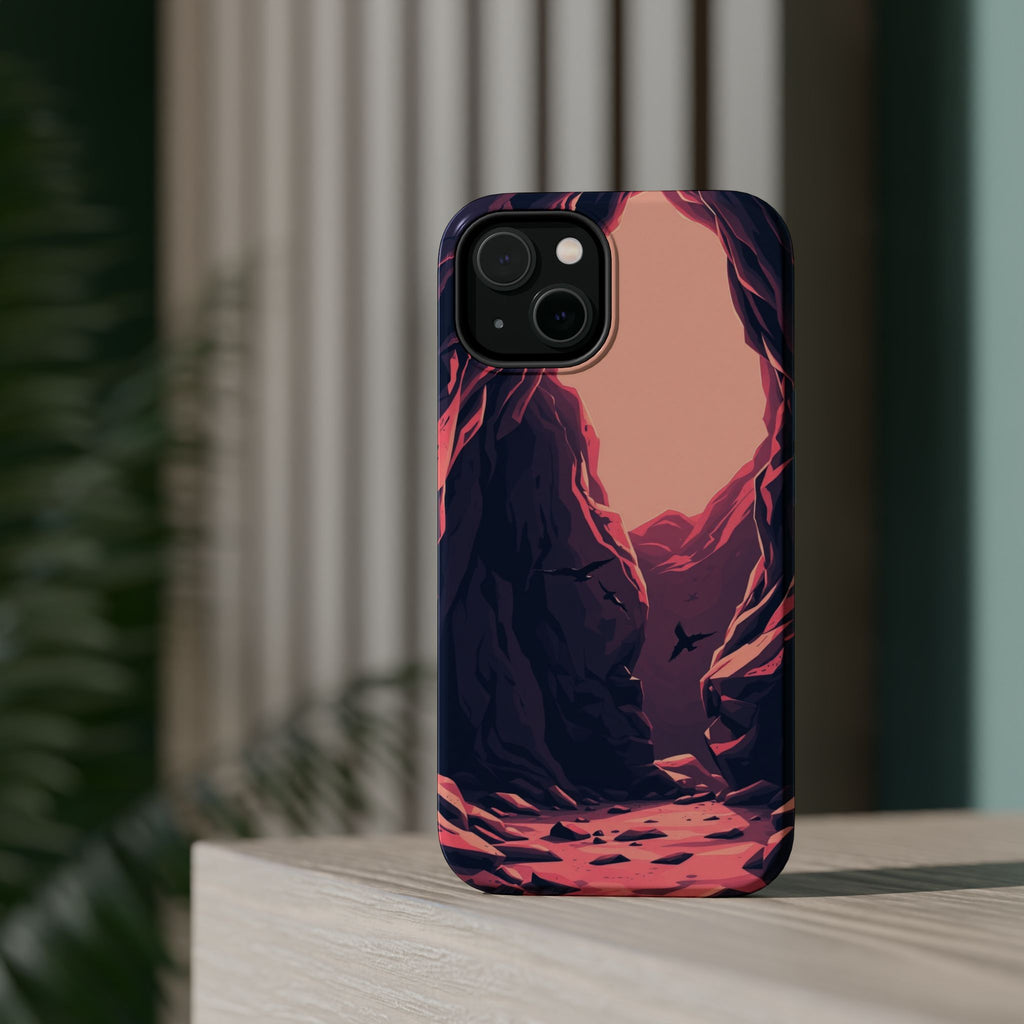 iPhone Rose Pink And Cream Dark Crystal Cave Slim Everyday Designer Case · iPhon