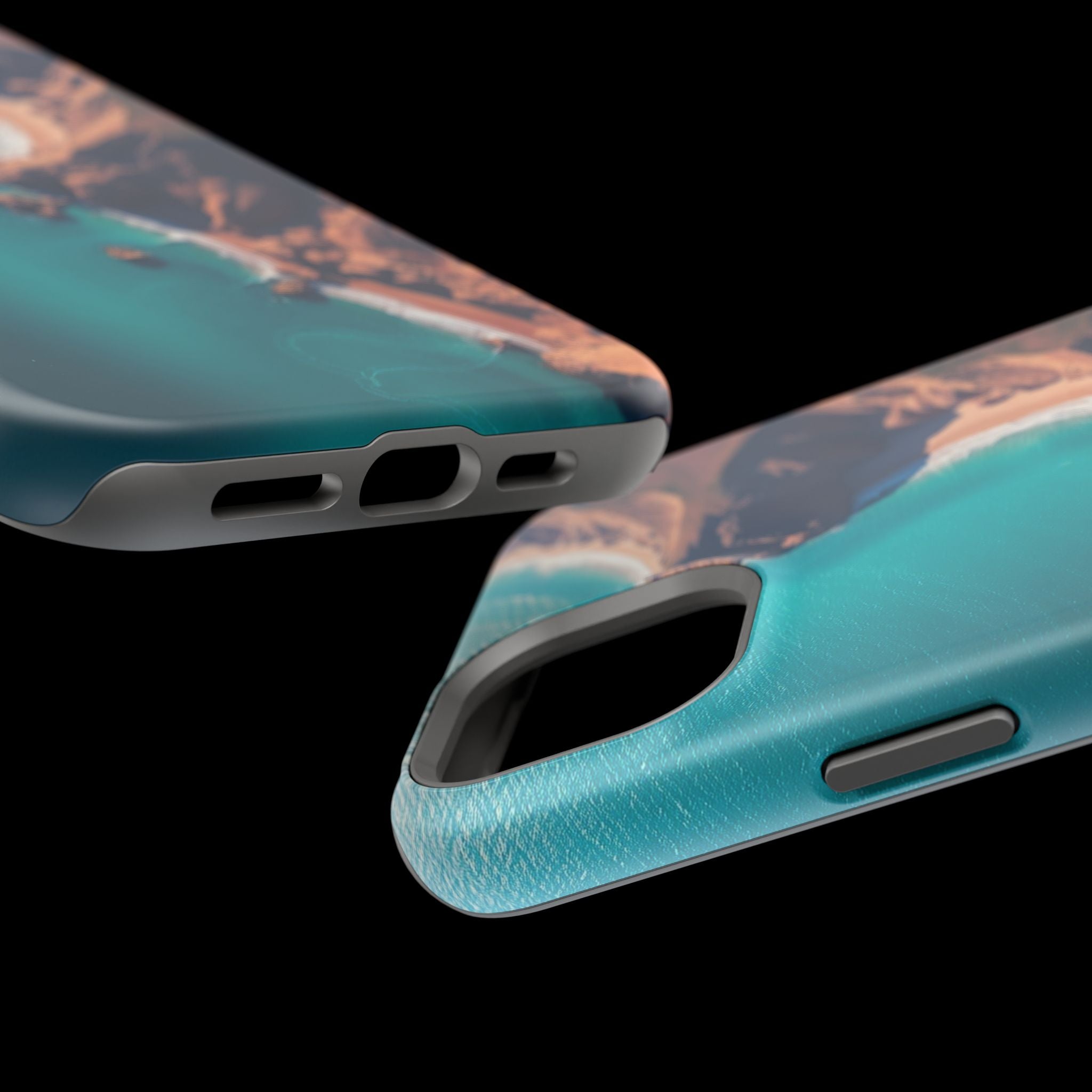 iPhone Shoreline Aerial Abstract Geometric Slim iPhone Everyday · iPhone Case