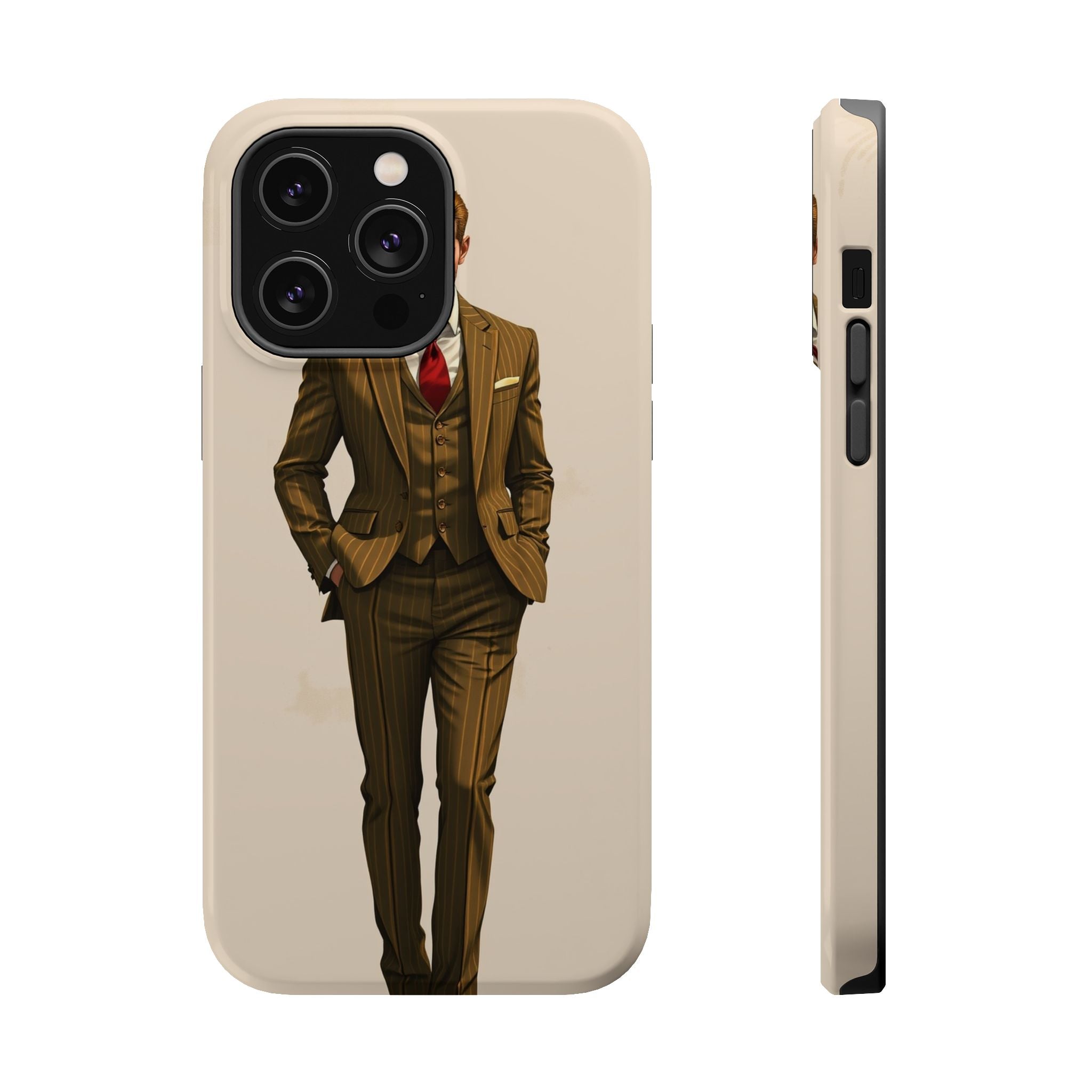 iPhone Pinstripe Suit Grunge Distressed Slim Everyday Designer Case · iPhone Cas