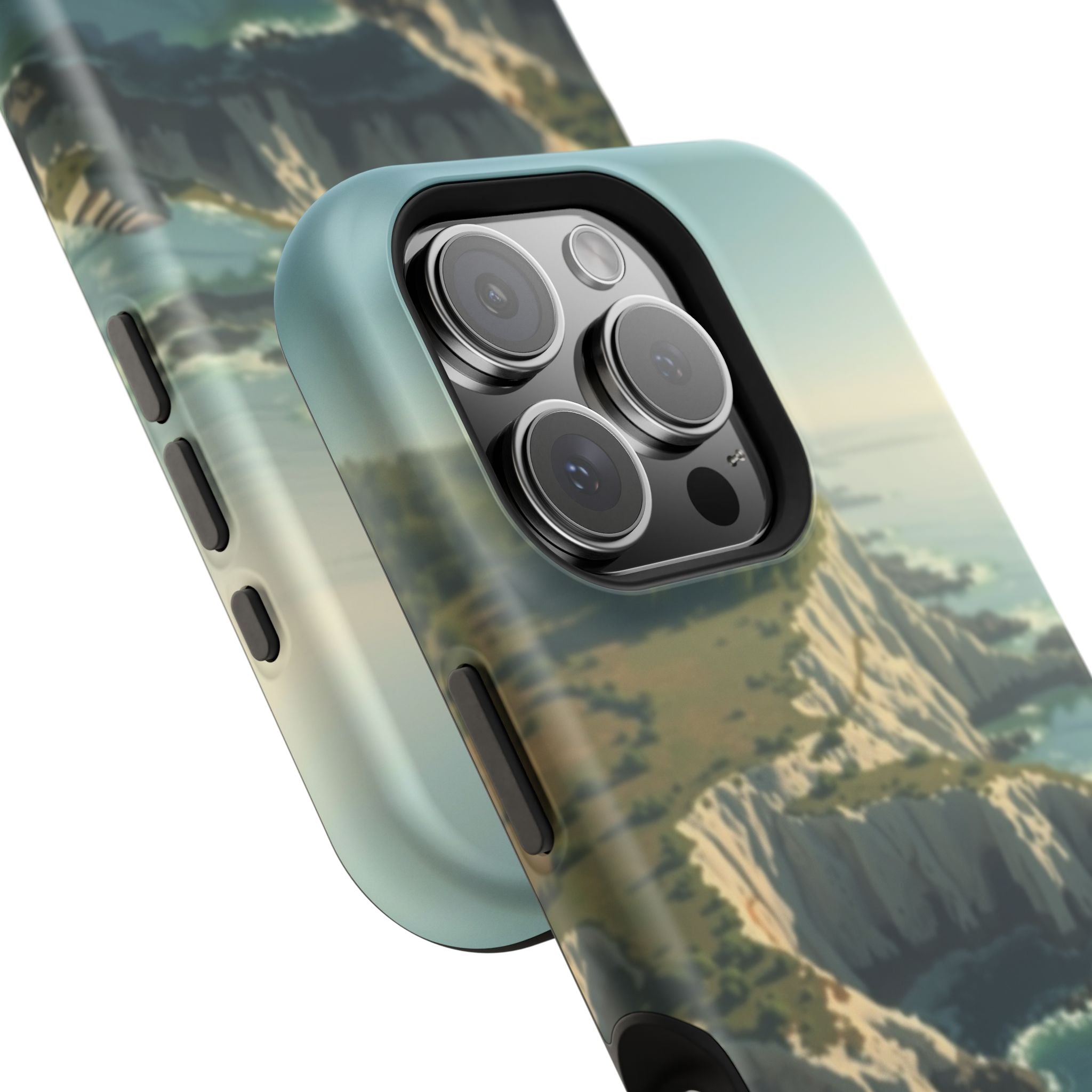 iPhone Shoreline Aerial Mystic Art Bold Modern Everyday Snap Case · iPhone Case