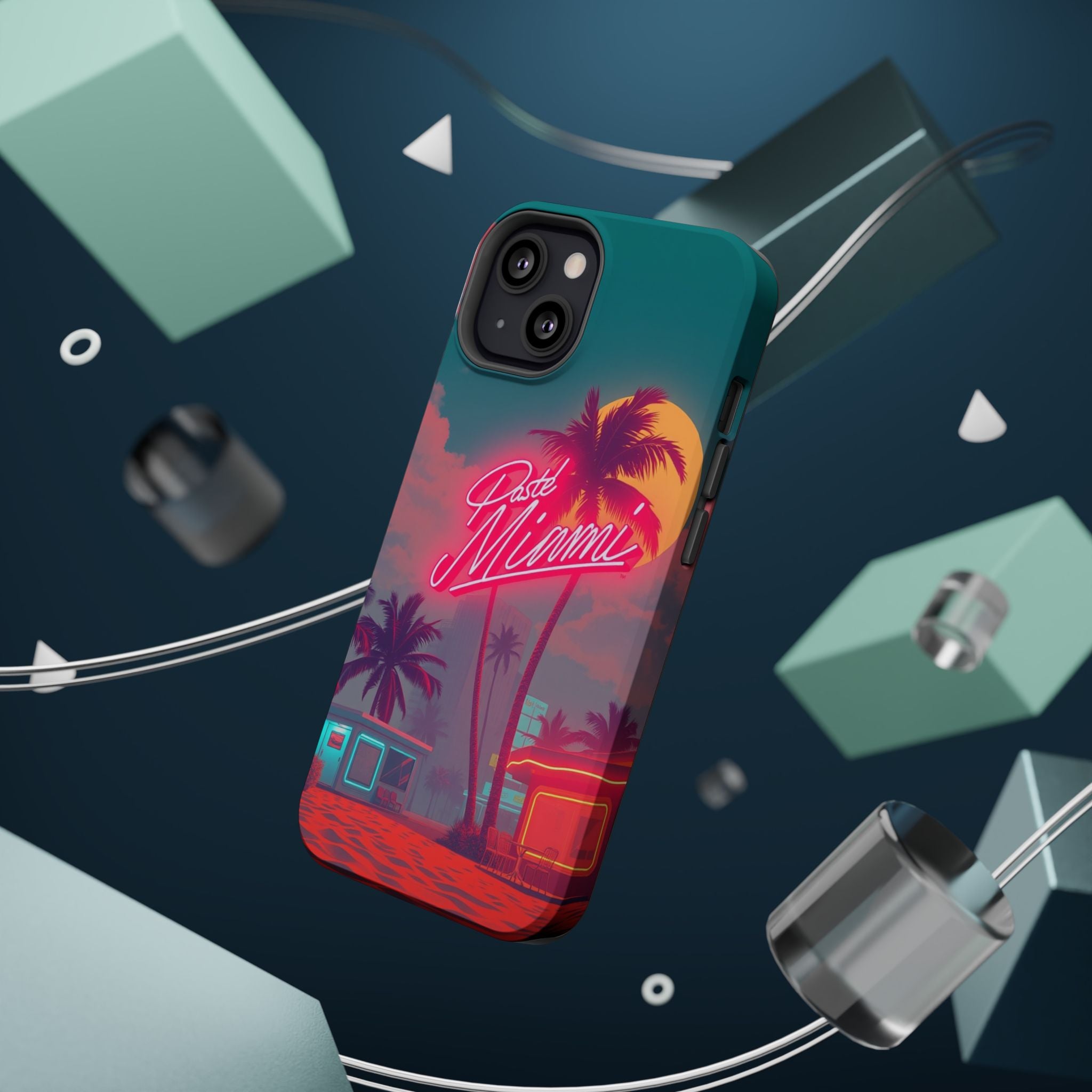 iPhone 1980s Pastel Miami Enchanted Art Slim Everyday Designer Case · iPhone Cas