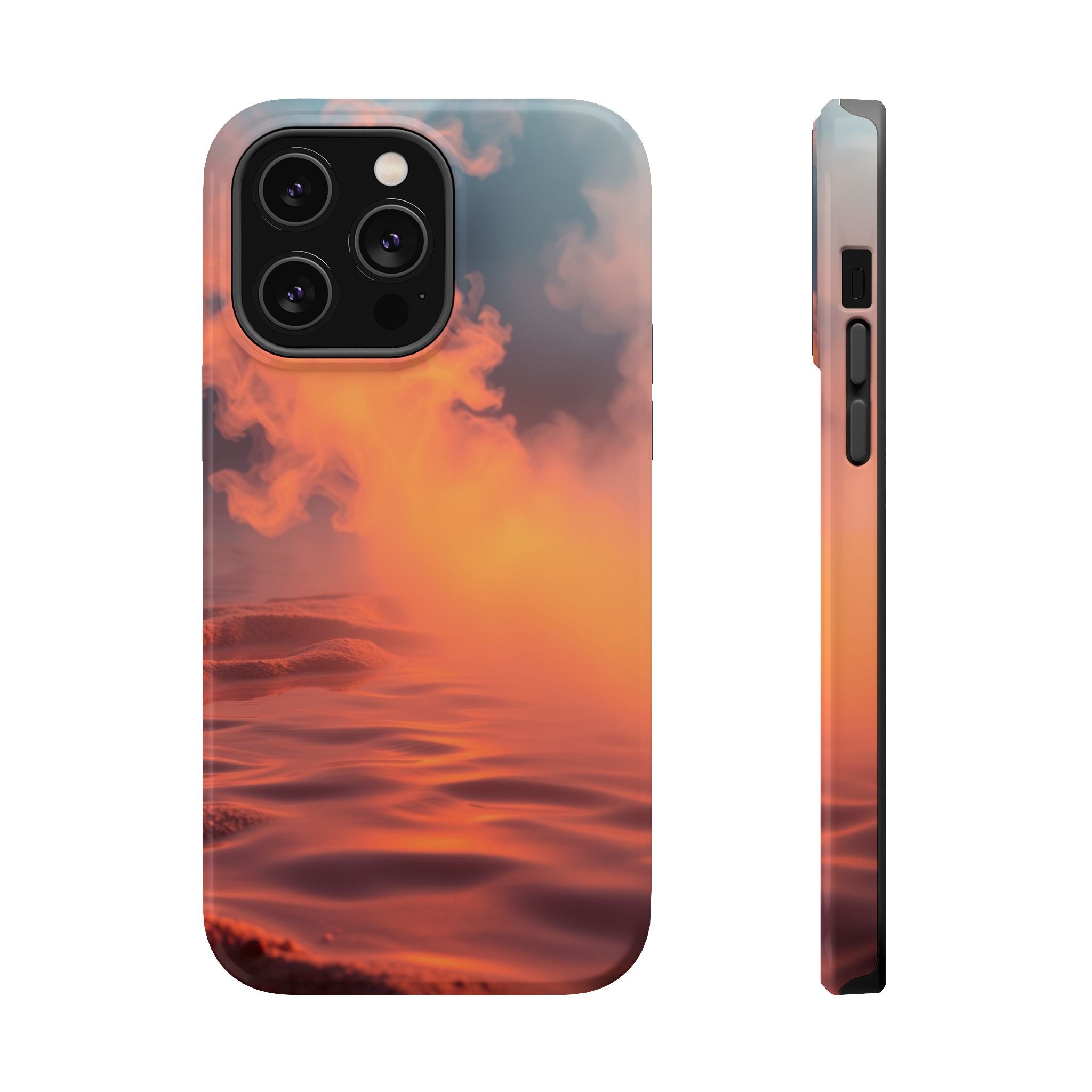 iPhone Burnt Orange And Sand Hot Spring Steam Slim iPhone Everyday · iPhone Case