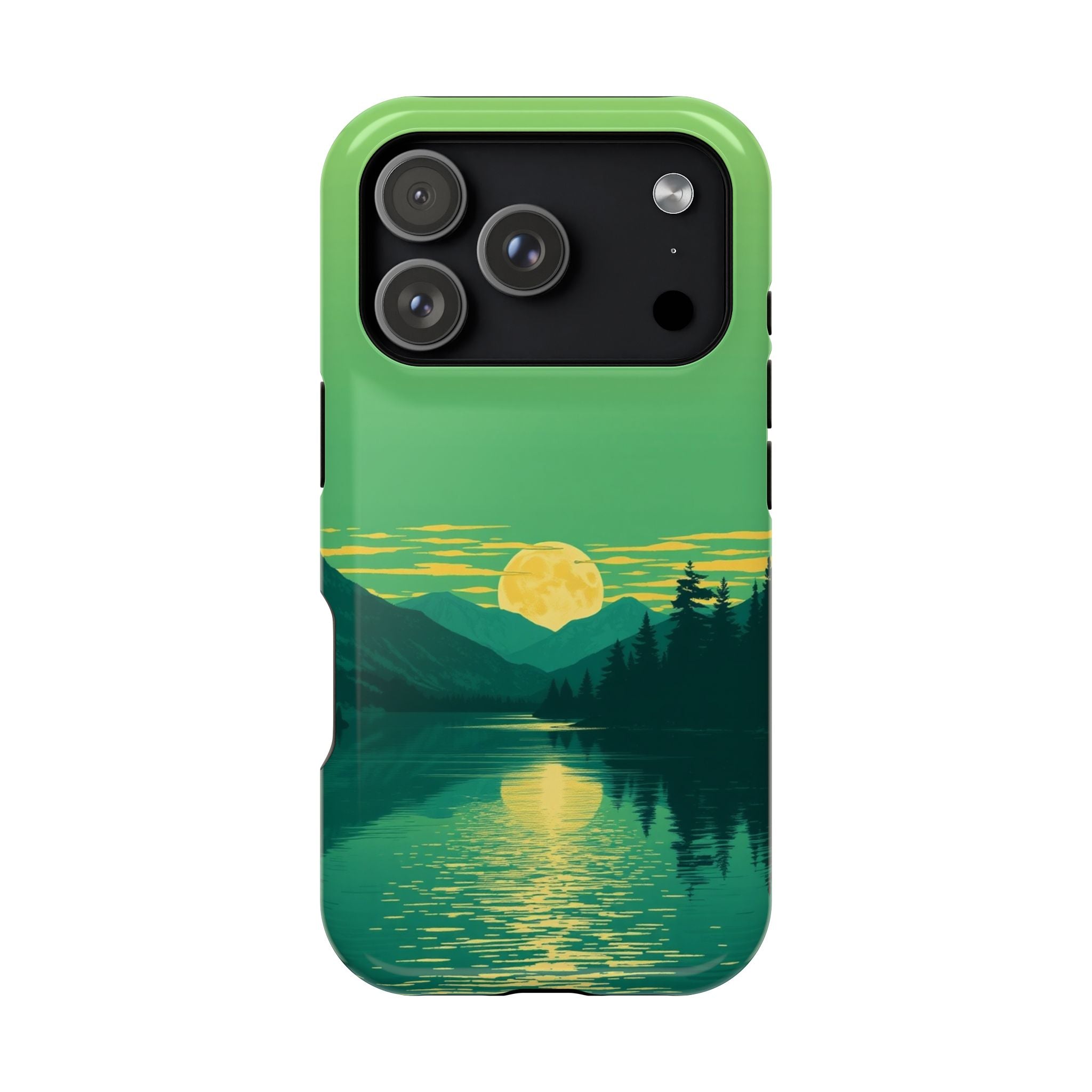 iPhone Lake at Twilight Risograph Print Slim Everyday iPhone Designer · iPhone C