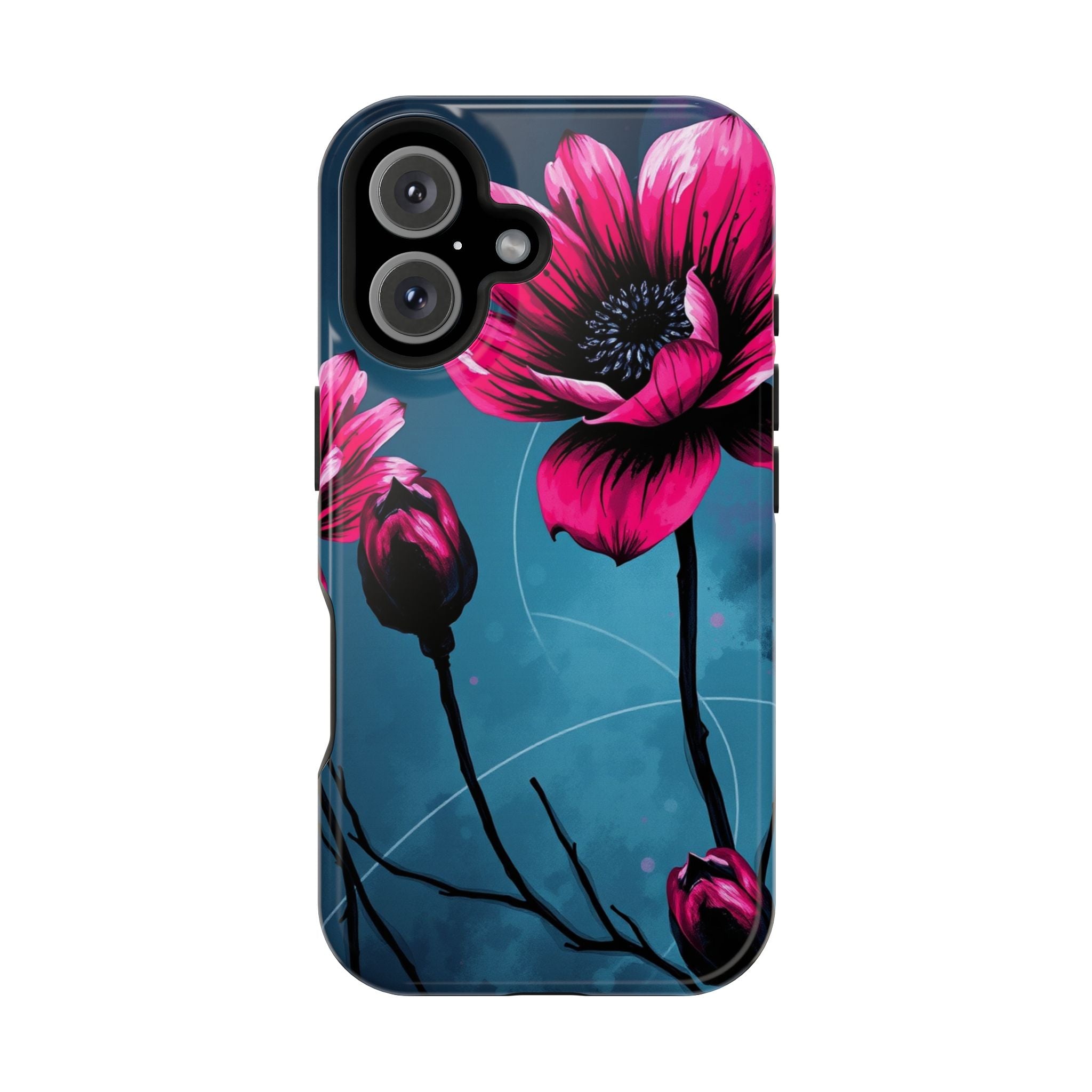 iPhone Floral Ink Wash Bold Art Slim Everyday Designer Case · iPhone Case