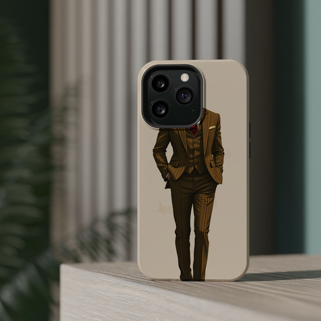 iPhone Pinstripe Suit Grunge Distressed Slim Everyday Designer Case · iPhone Cas