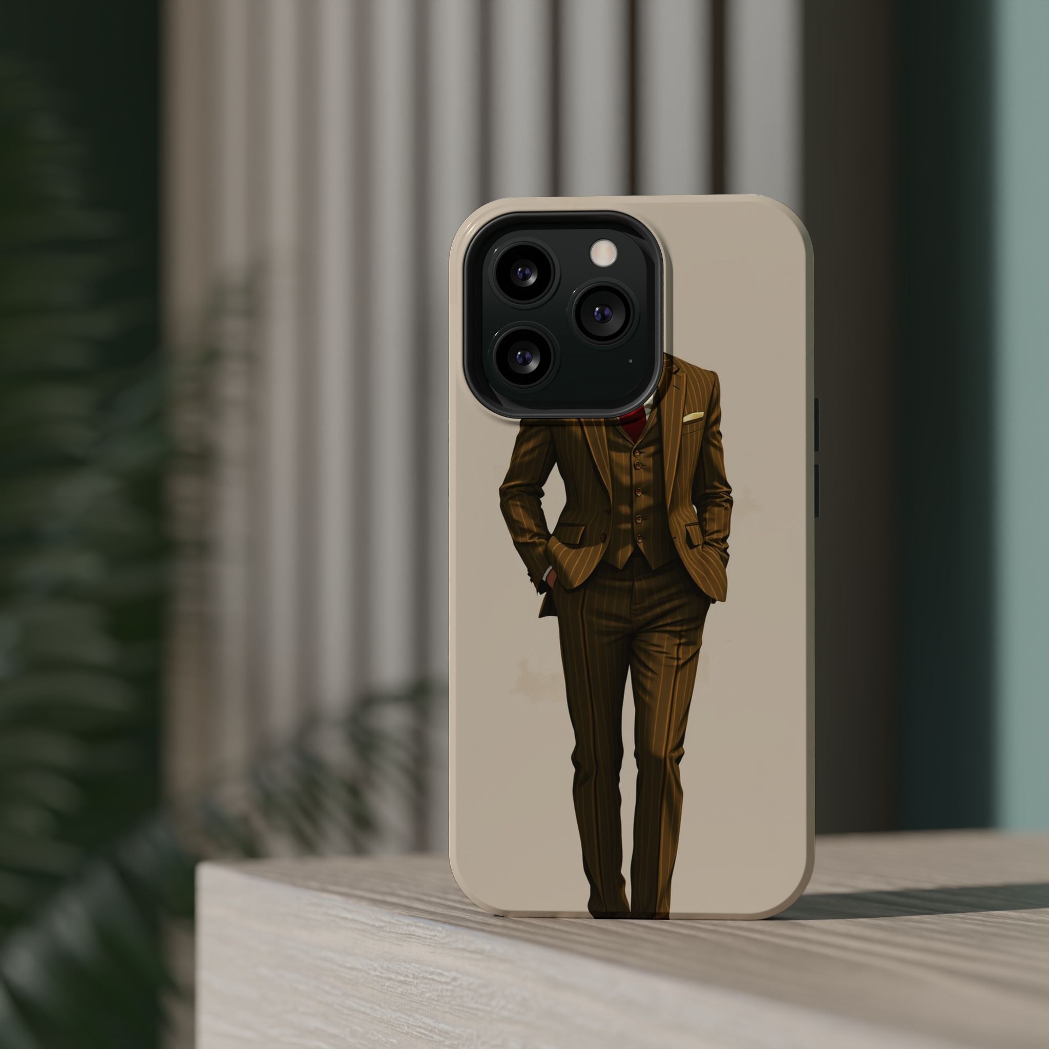 iPhone Pinstripe Suit Grunge Distressed Slim Everyday Designer Case · iPhone Cas