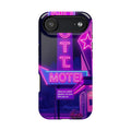 iPhone Neon Sign Motel Enchanted Art Slim Everyday Designer Case · iPhone Case