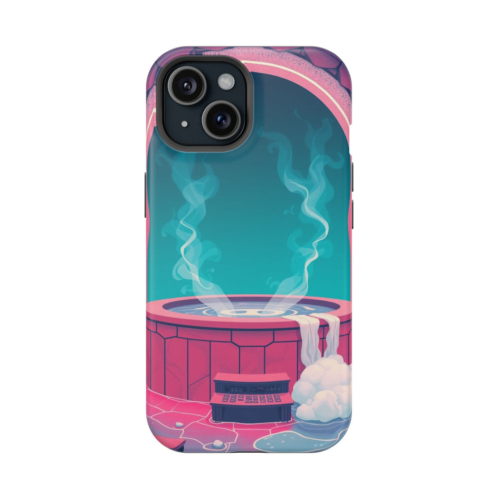 iPhone Hot Spring Steam Risograph Print Slim Everyday iPhone Designer · iPhone C
