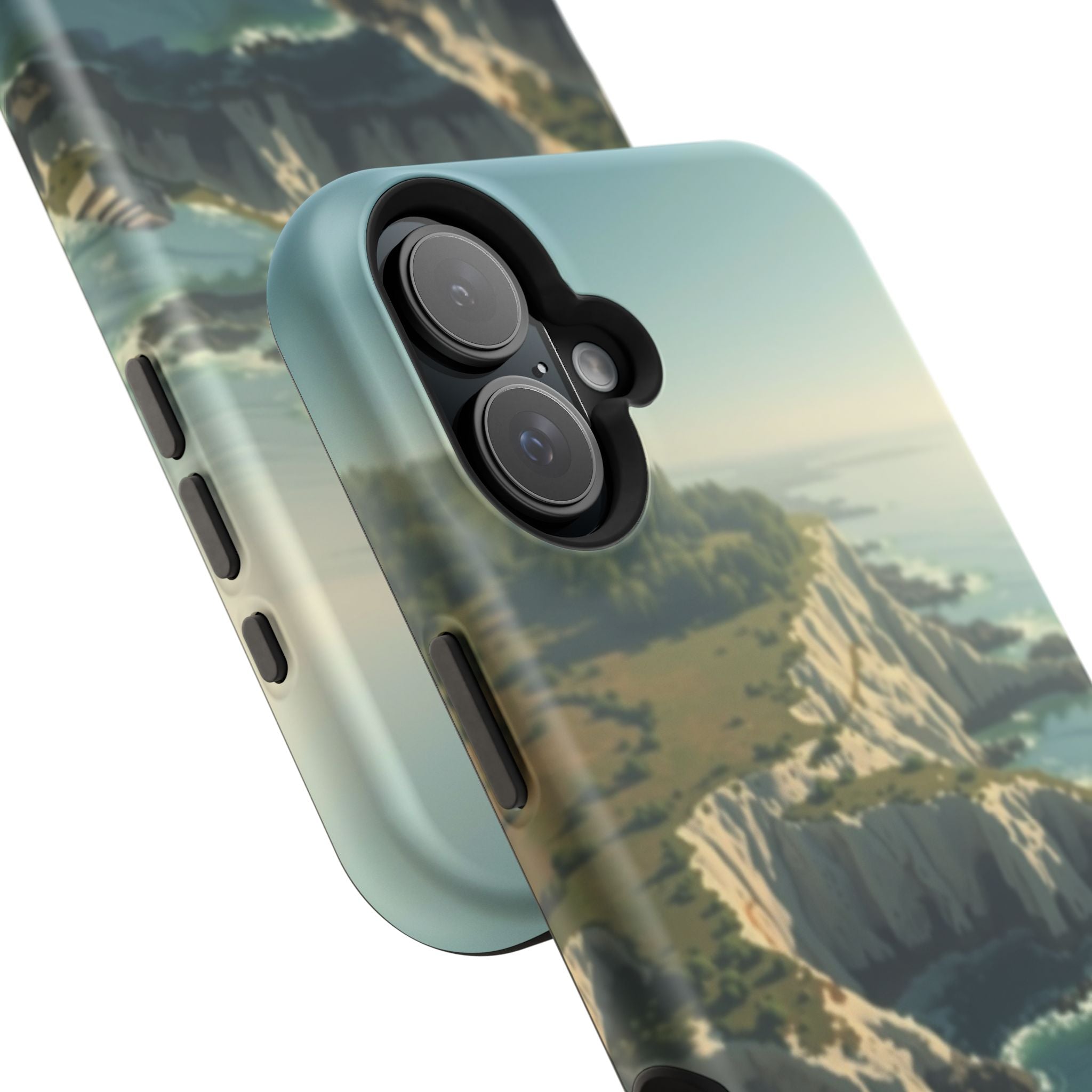 iPhone Shoreline Aerial Mystic Art Bold Modern Everyday Snap Case · iPhone Case