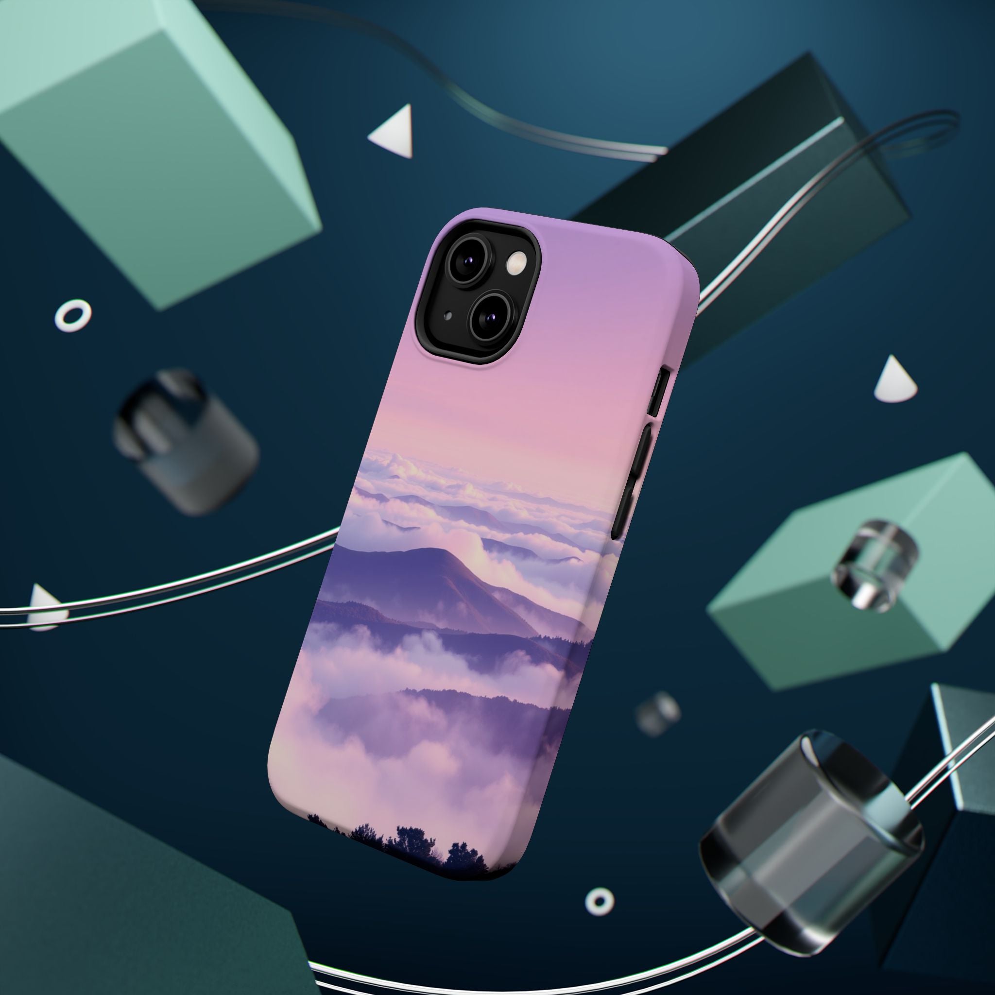 iPhone Fog Rolling Over Hills Electric Art Slim iPhone Everyday · iPhone Case