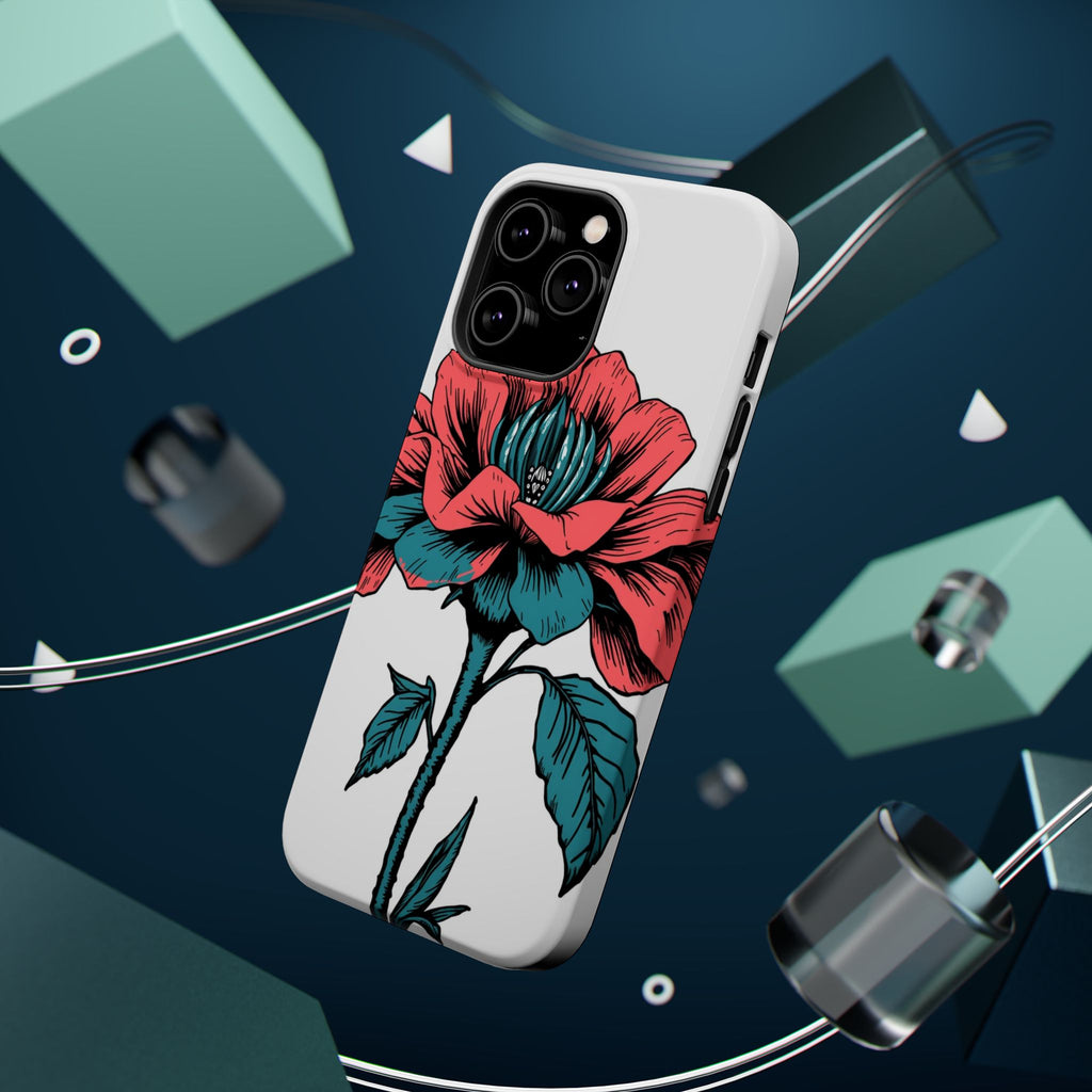 iPhone Garden Party Bloom Dark Gothic Ink Slim Snap Case · iPhone Case