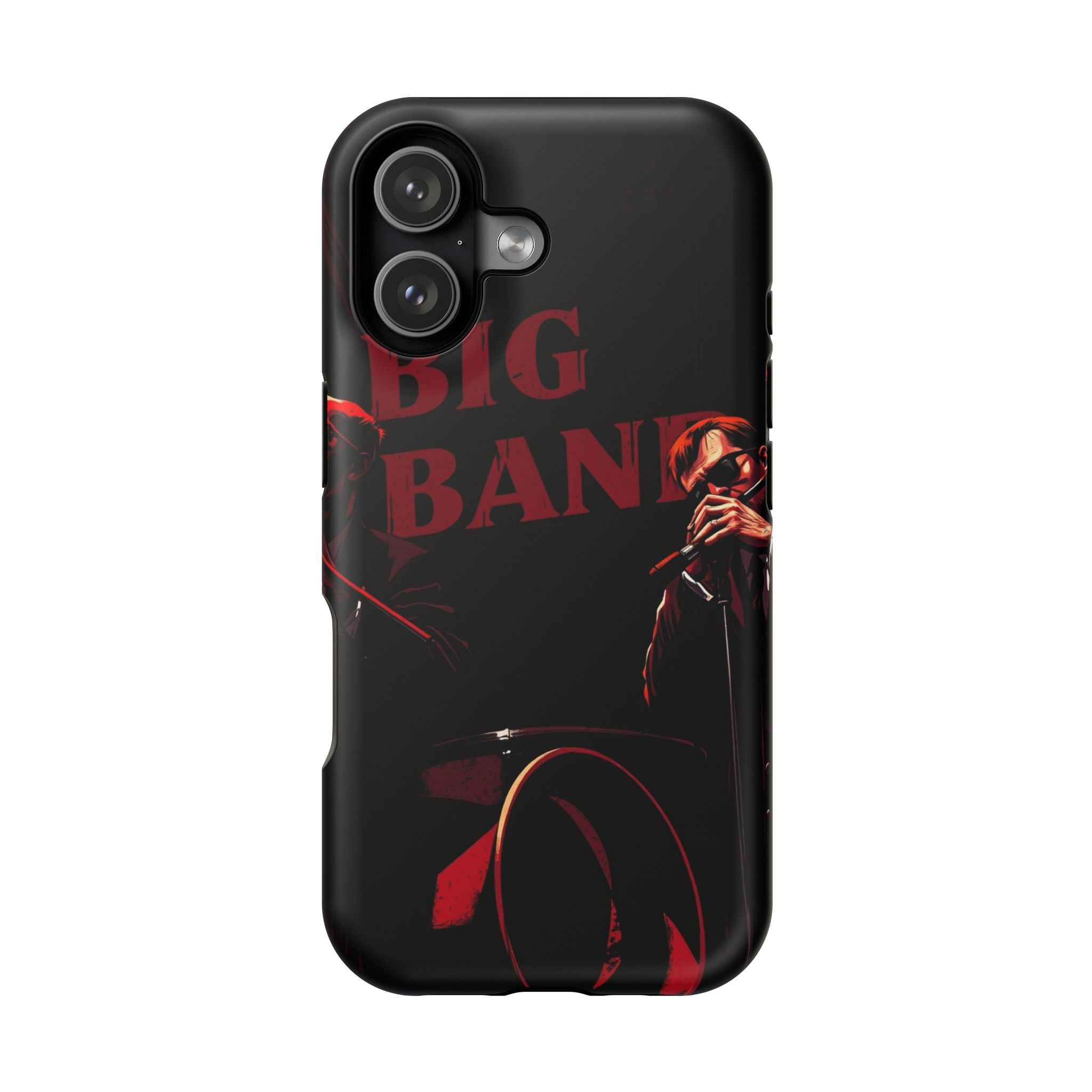 iPhone Black And Crimson Big Band Era Slim Everyday Designer Case · iPhone Case