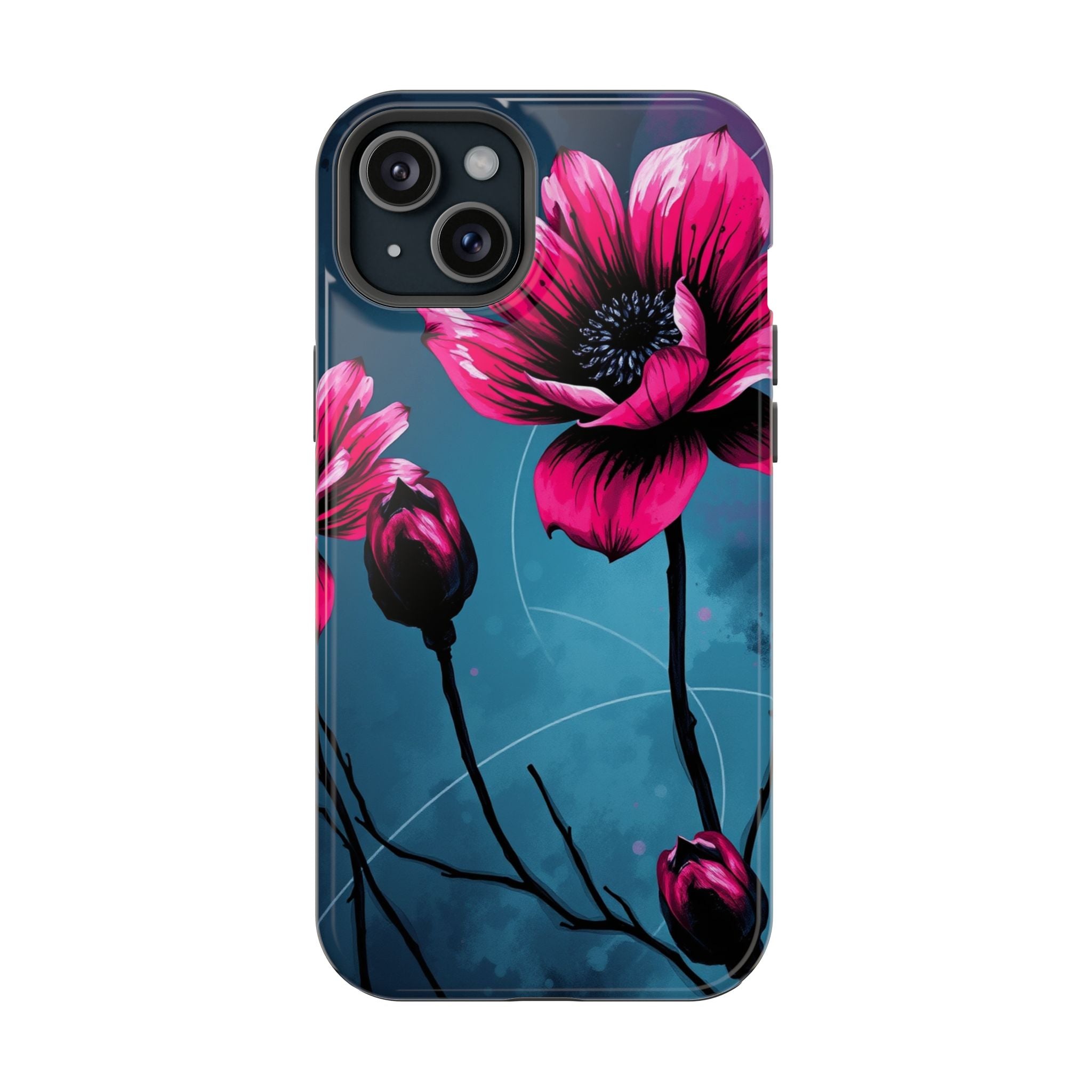 iPhone Floral Ink Wash Bold Art Slim Everyday Designer Case · iPhone Case