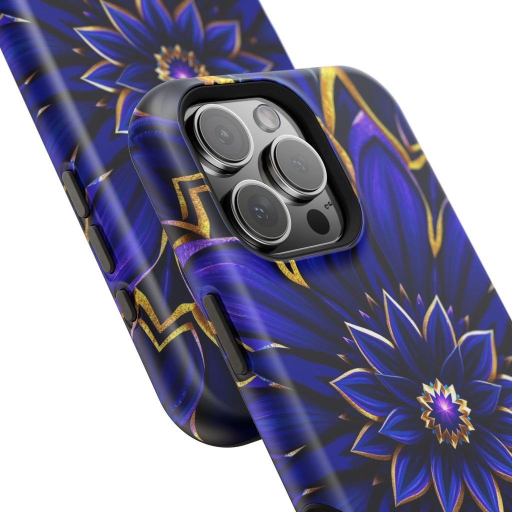 iPhone Floral Mandala Electric Art 14 Slim Everyday Designer Case · iPhone Case