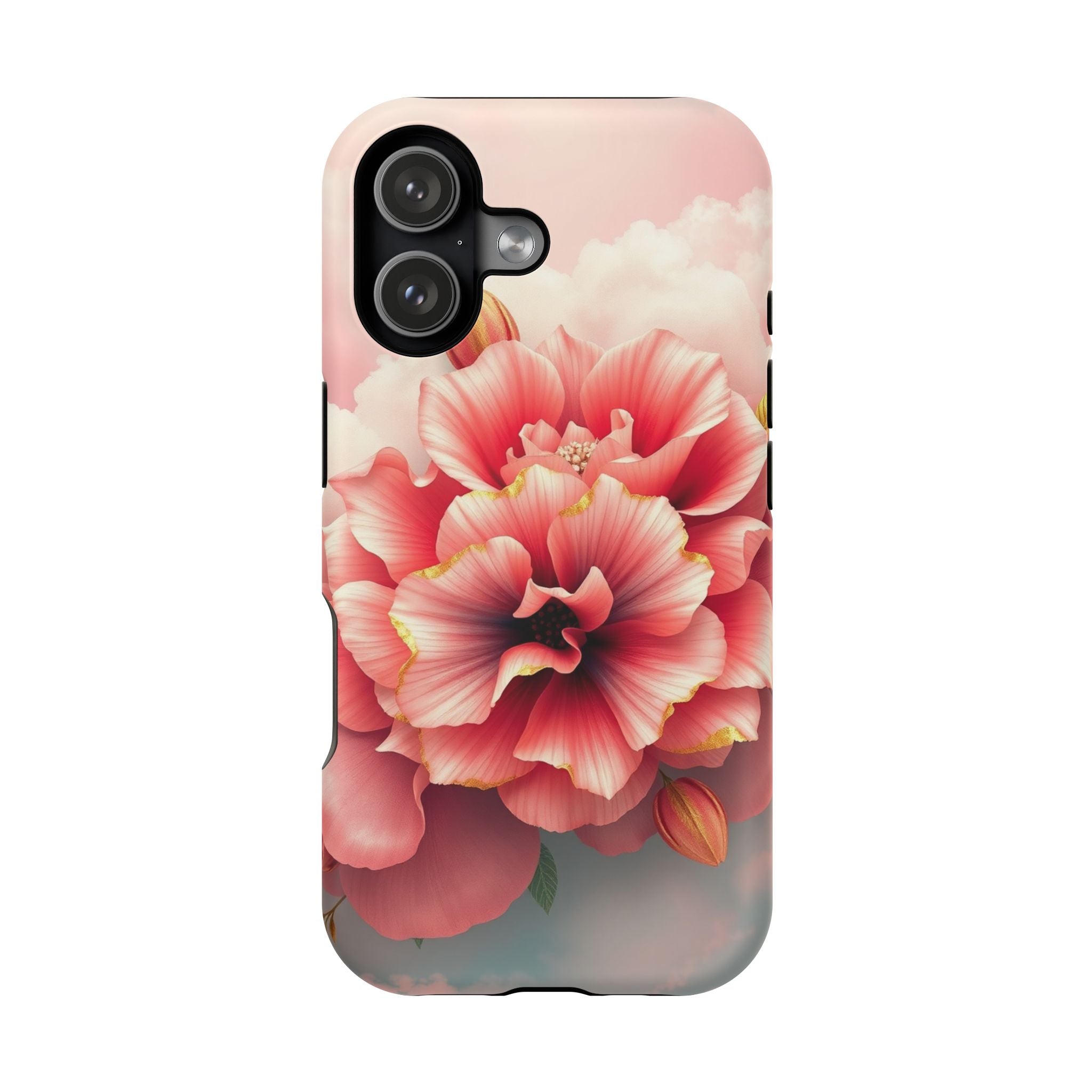 iPhone Pastel Floral Cloud Gold Foil Luxury Slim iPhone Everyday · iPhone Case