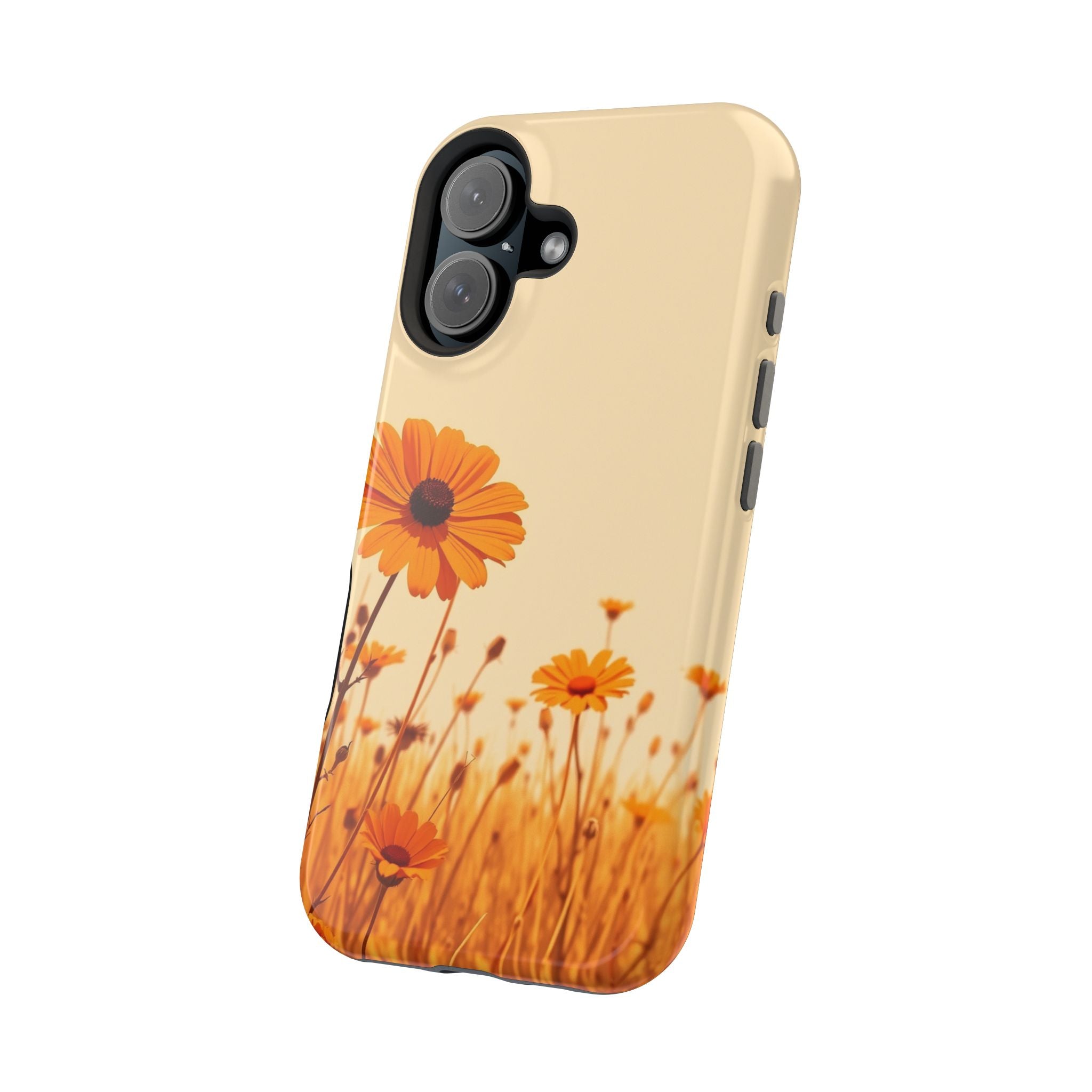 iPhone Wildflower Field Minimalist Line Art Slim Everyday Designer Case · iPhone