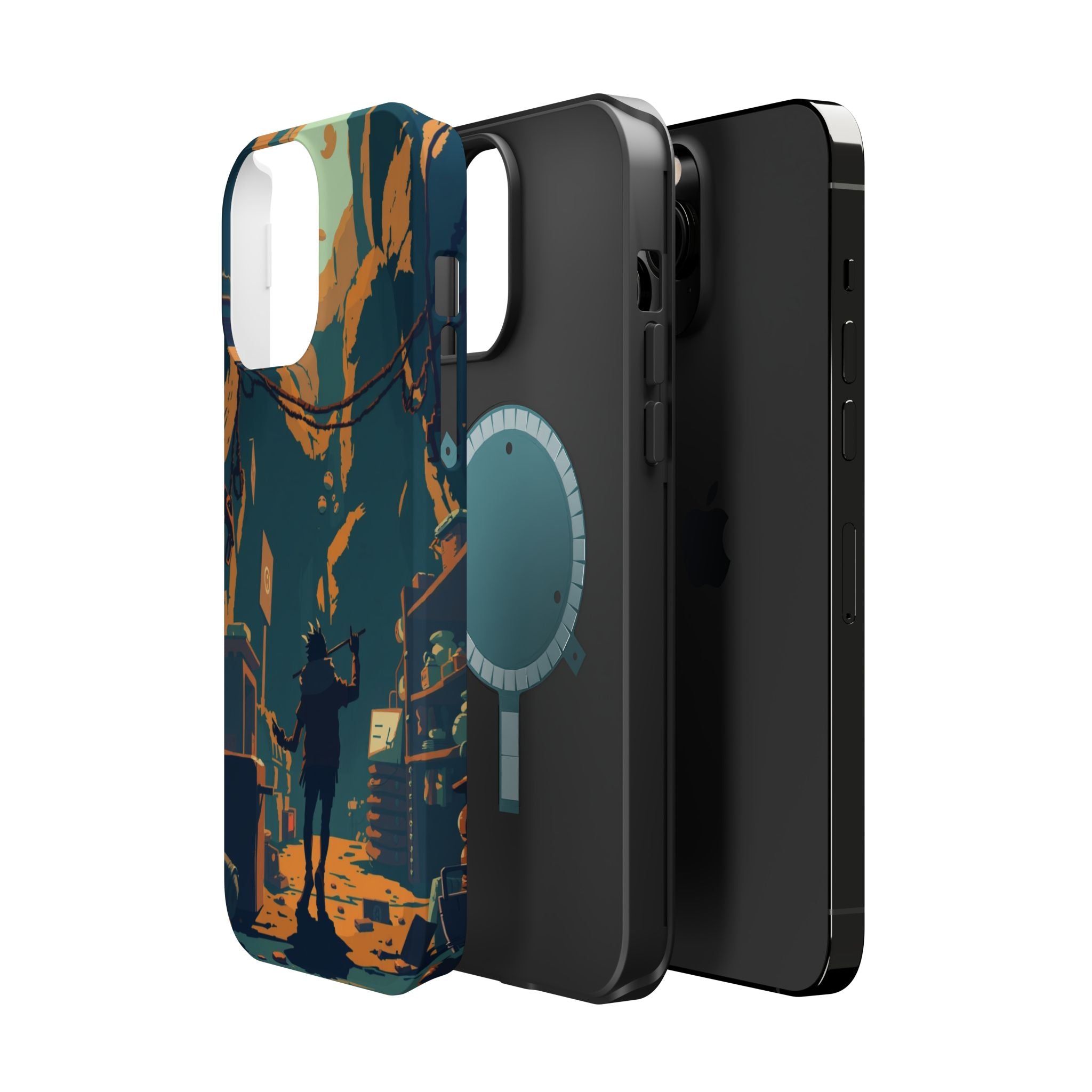 iPhone Mustard And Rust Unhinged in a Cute Way Soft Finish Everyday Case · iPhon