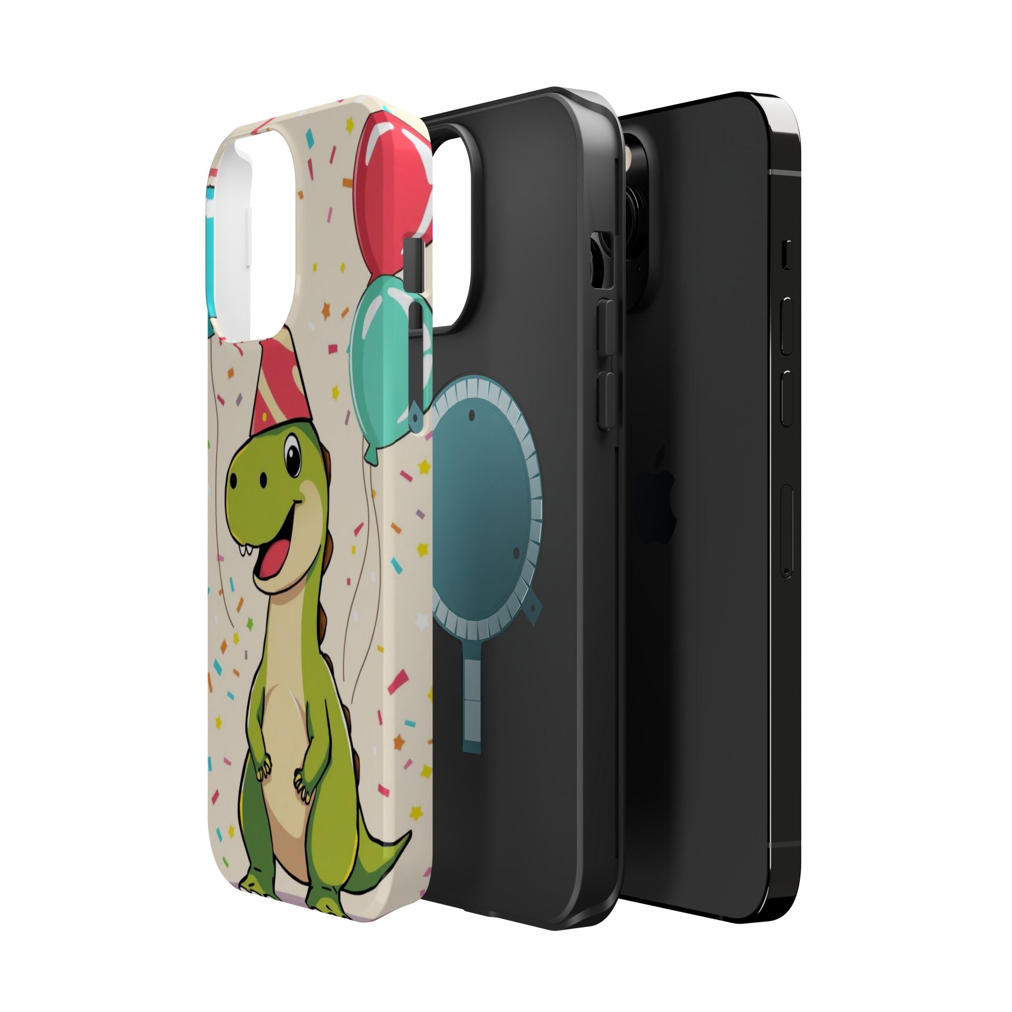 iPhone Dino with Party Hat Kids Fun Phone Case Gift Slim Snap Case · iPhone Case