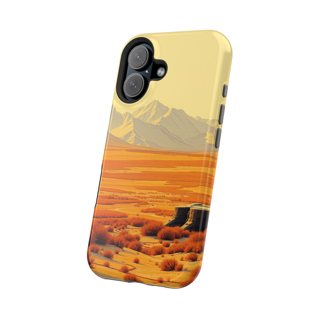 iPhone Mustard And Rust Tundra Expanse Slim Everyday Designer Case · iPhone Case
