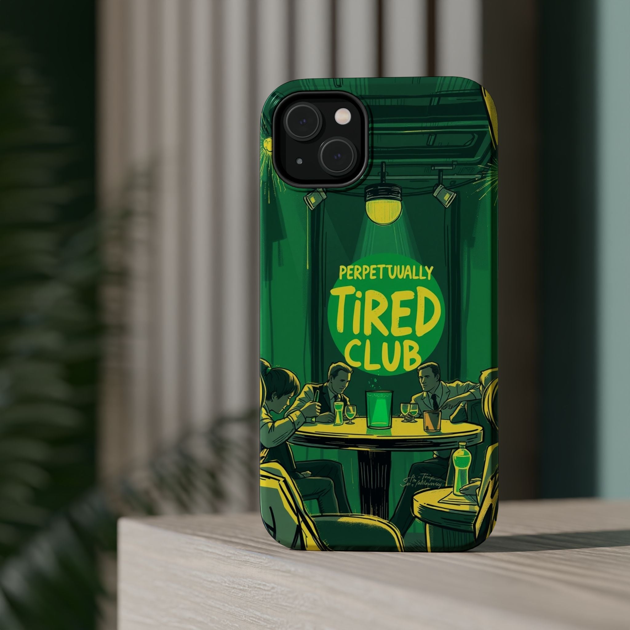 iPhone Radiant Perpetually Tired Club Design Slim Everyday Designer Case · iPhon
