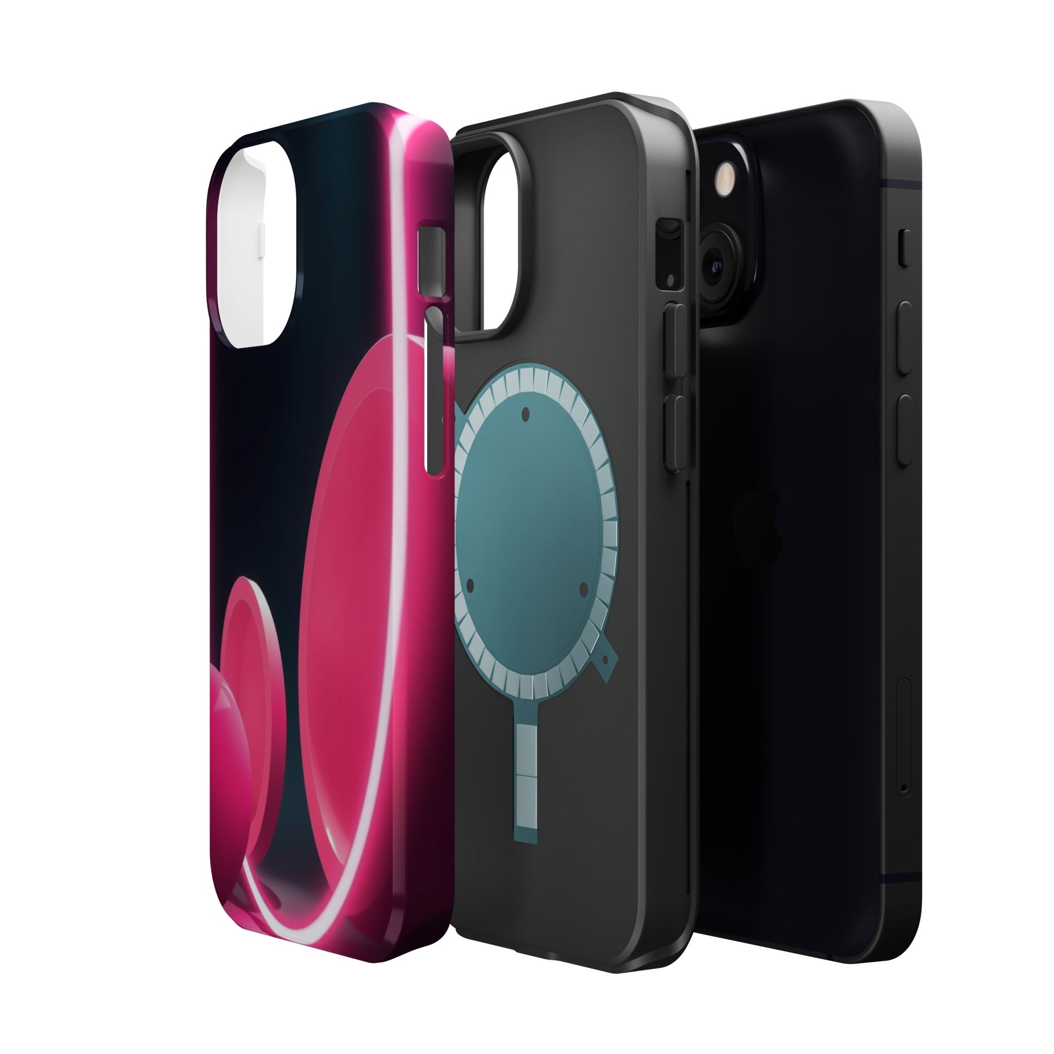 iPhone 1960s Mod Circles Neon Cyberpunk Slim Everyday Designer Case · iPhone Cas