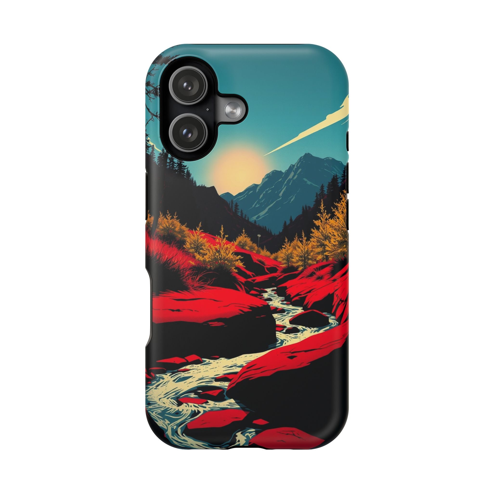 iPhone Earthy Spring Creek Design Bold Modern Everyday Snap Case · iPhone Case