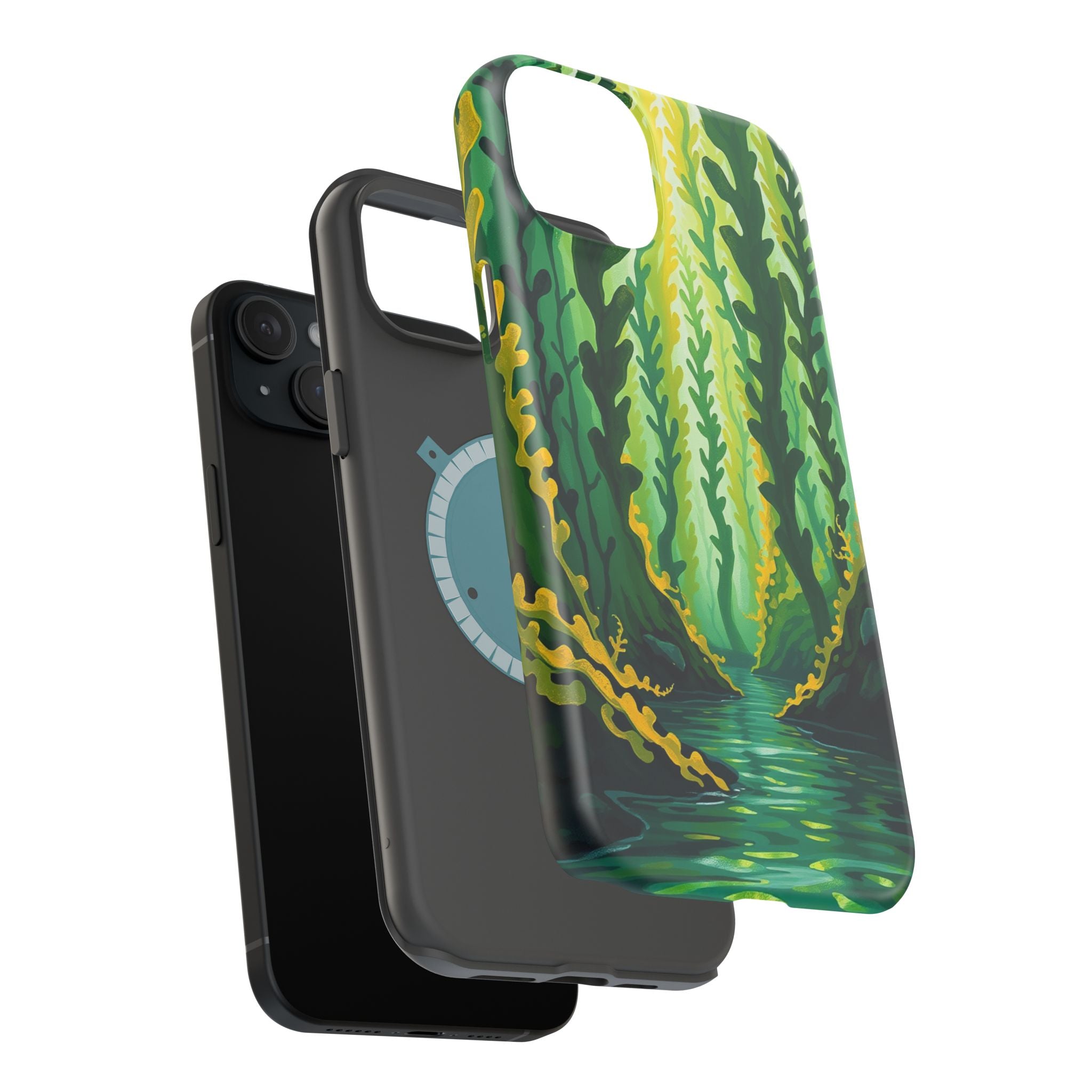 iPhone Kelp Forest Oil Painting Impressionist Slim iPhone Everyday · iPhone Case