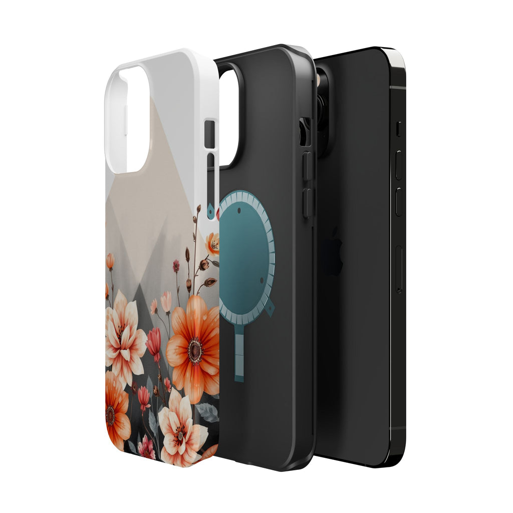 iPhone Floral Geometric Vibrant Design Slim Snap Case · iPhone Case