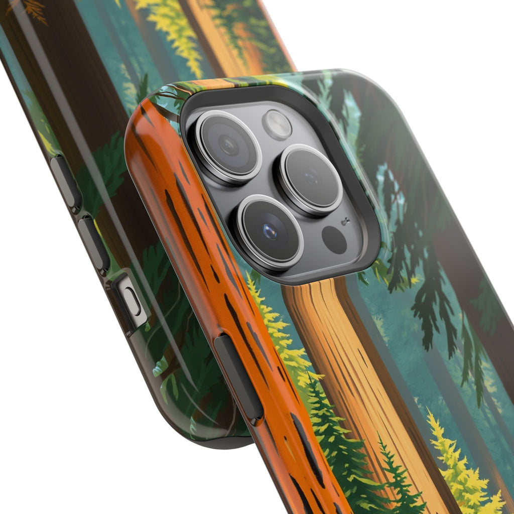 iPhone Redwood Forest Oil Painting Impressionist Clean iPhone Minimal · iPhone C