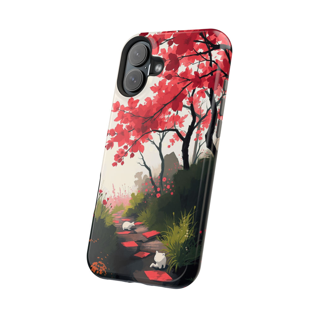 iPhone Blossom Trail Oil Painting Impressionist Soft iPhone Finish · iPhone Case