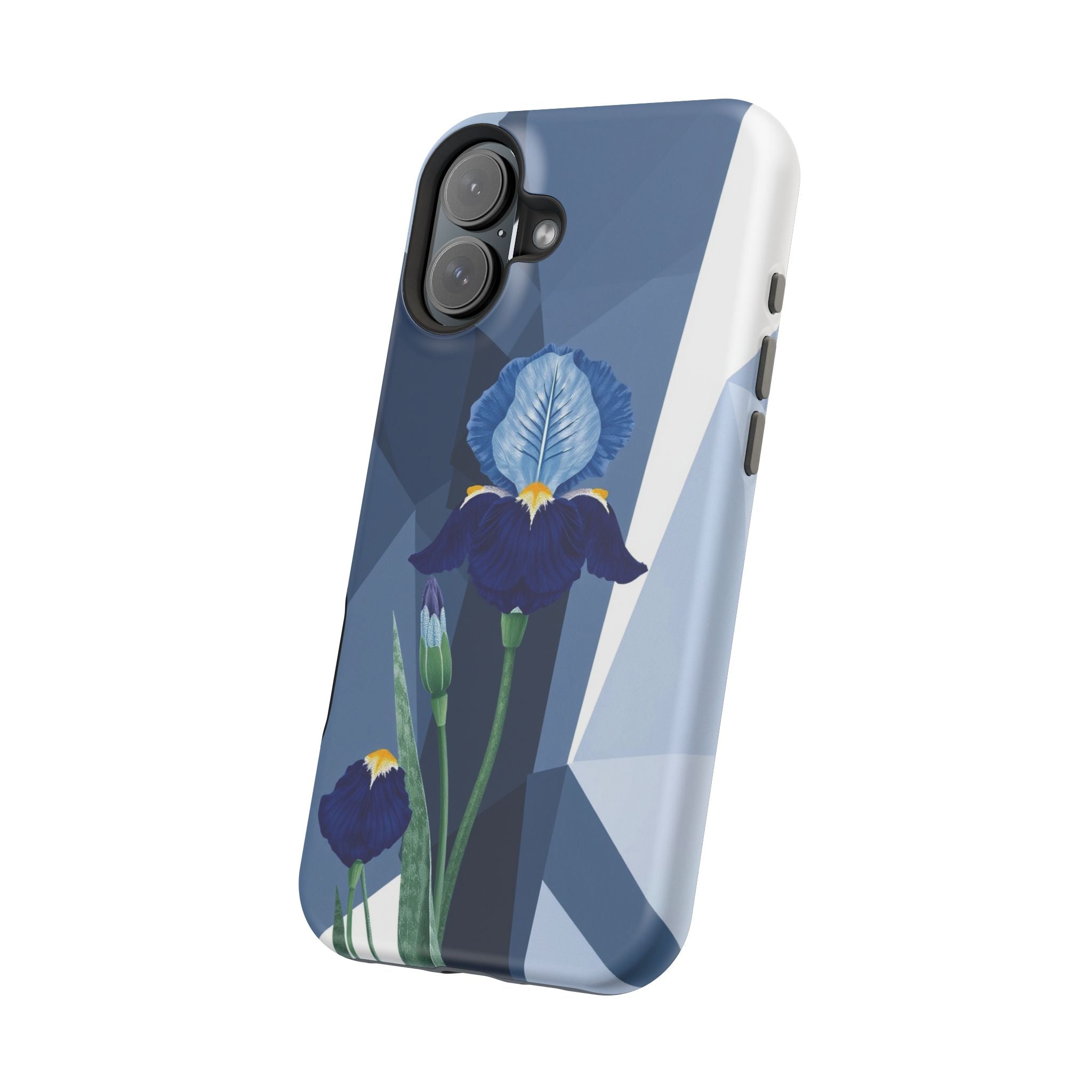 iPhone Earthy Iris Garden Design Bold Modern Everyday Snap Case · iPhone Case