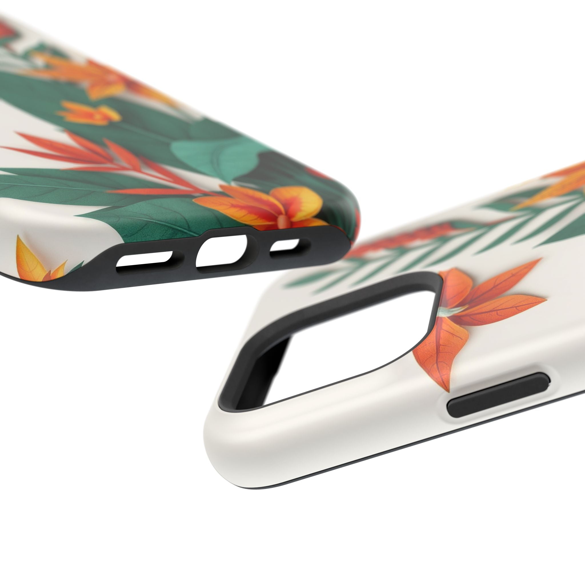 iPhone Jungle Floral Paper Cut Art Bold Modern Everyday Snap Case · iPhone Case