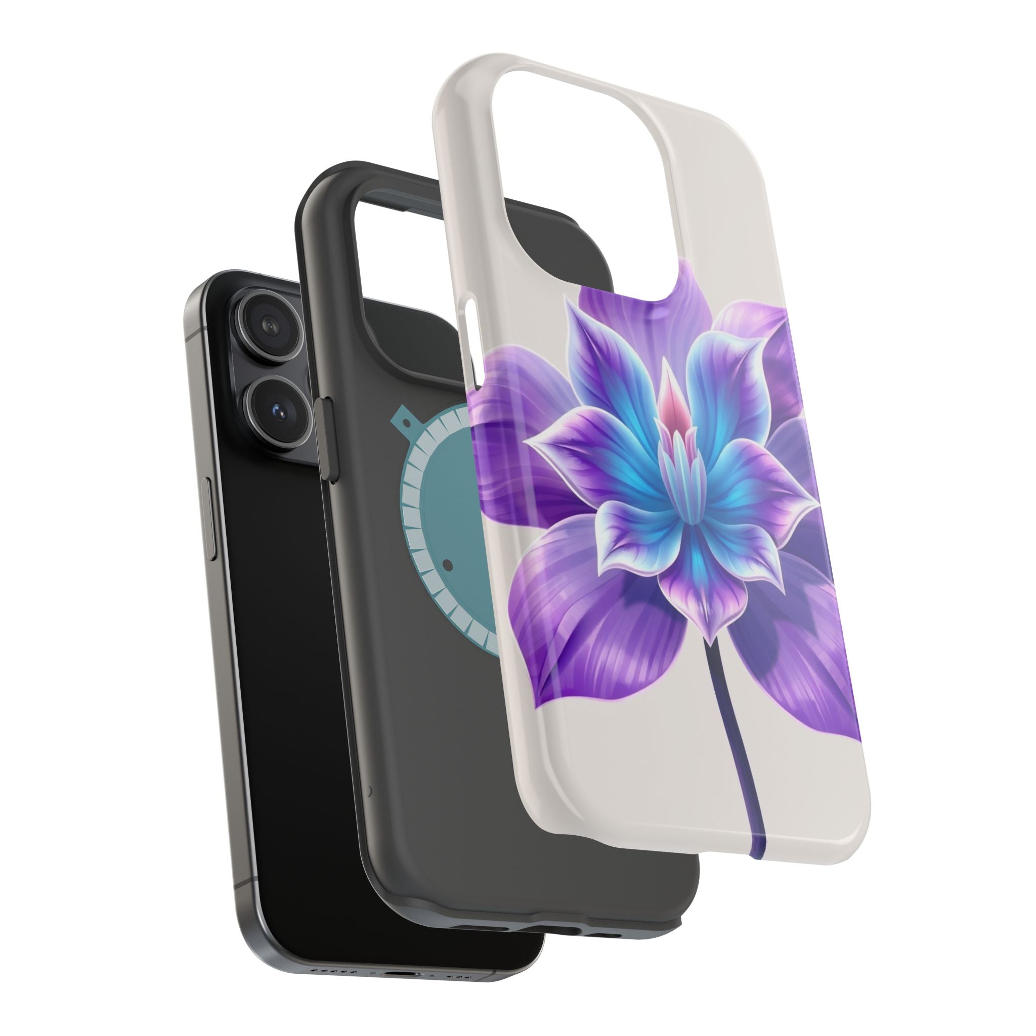 iPhone Dreamy Neon Floral Design 10 Slim Everyday Designer Case · iPhone Case