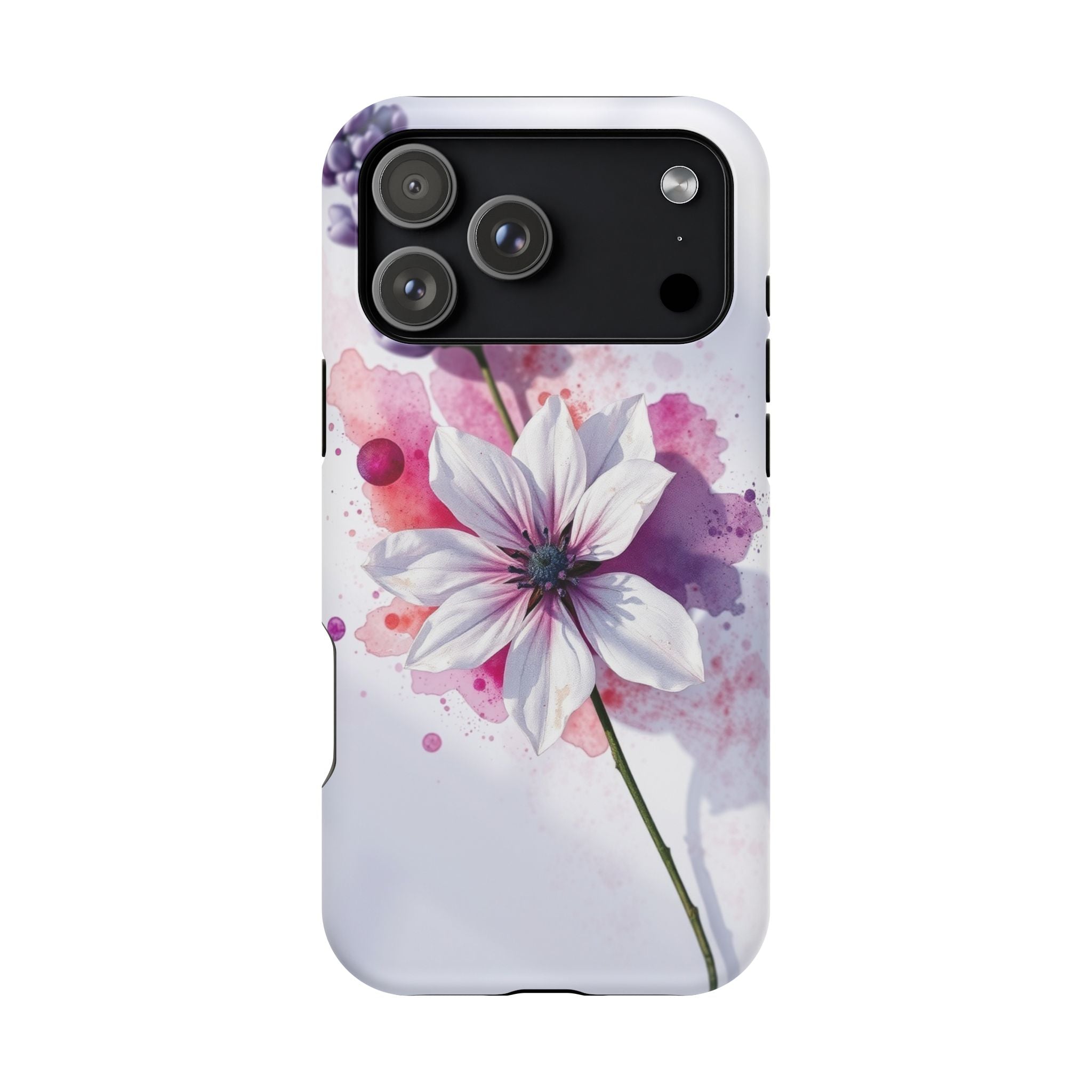 iPhone Floral Watercolor Splash Bold Art Slim Everyday iPhone 15 · iPhone Case