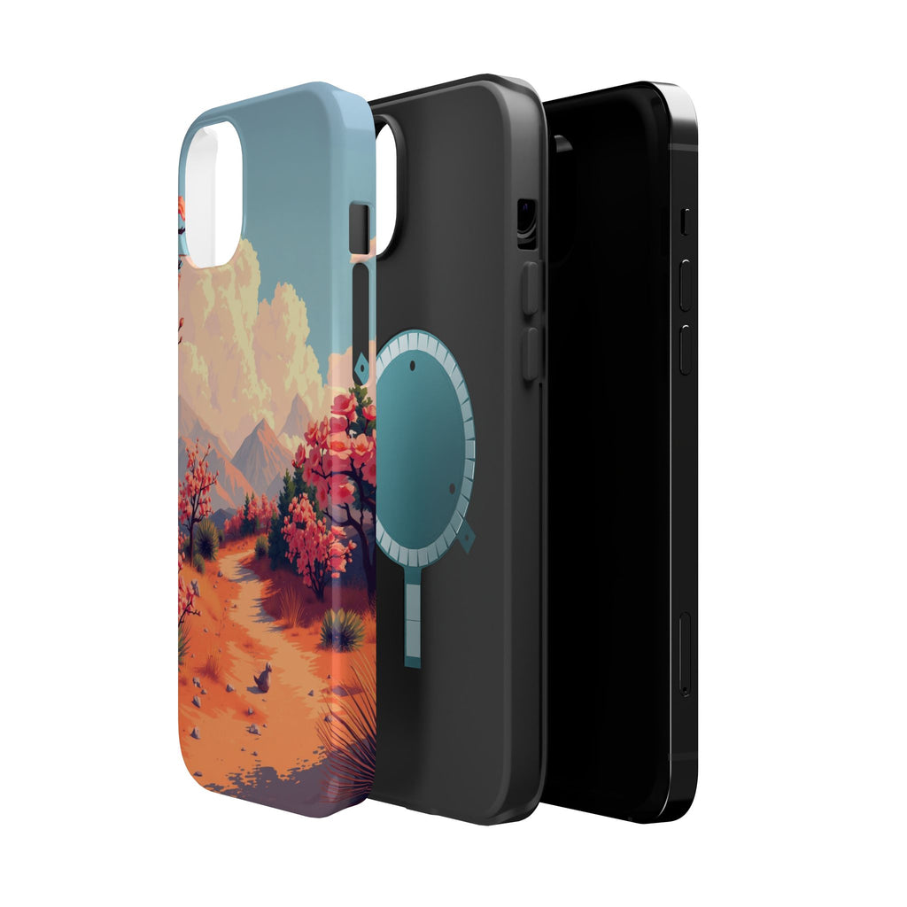 iPhone Burnt Orange And Sand Blossom Trail Slim iPhone Everyday · iPhone Case