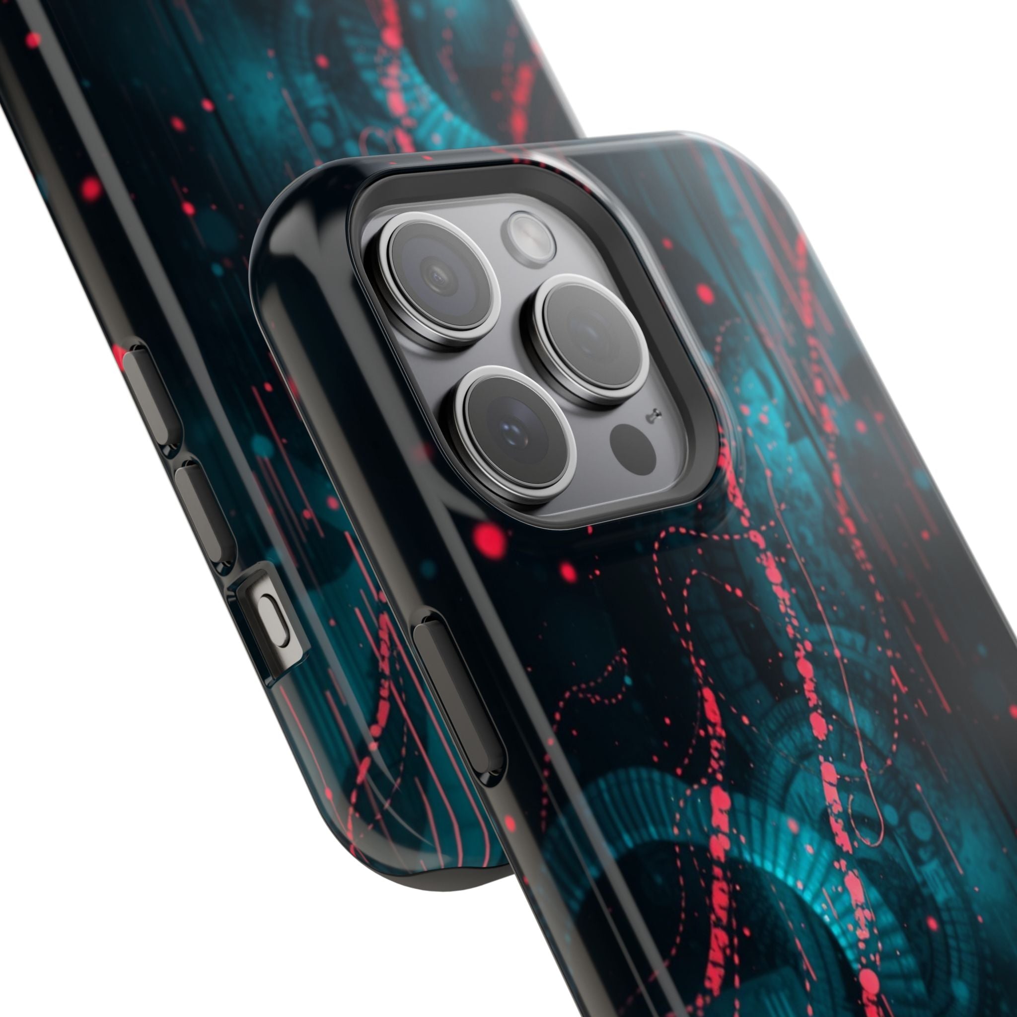 iPhone Digital Noise Cinematic Art Bold Modern Everyday Snap Case · iPhone Case