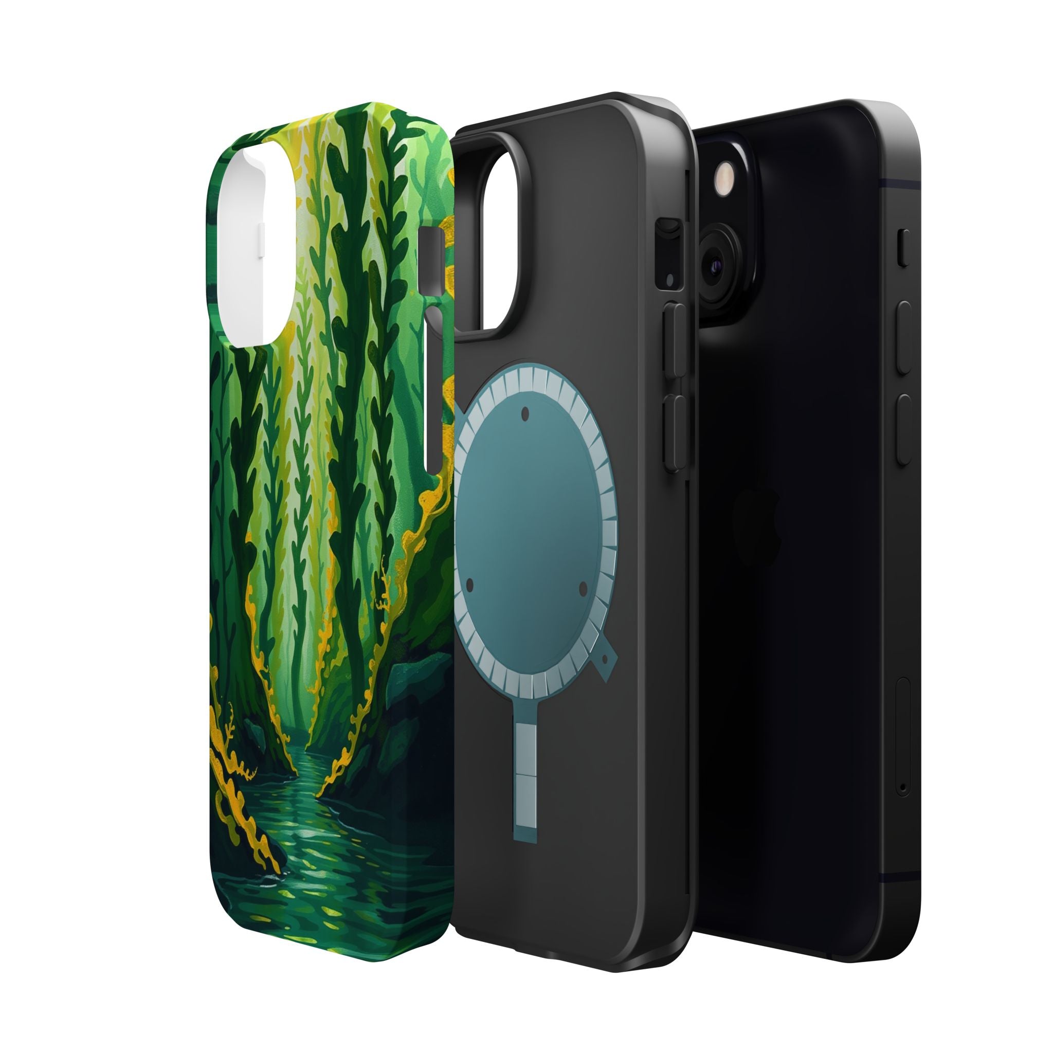 iPhone Kelp Forest Oil Painting Impressionist Slim iPhone Everyday · iPhone Case
