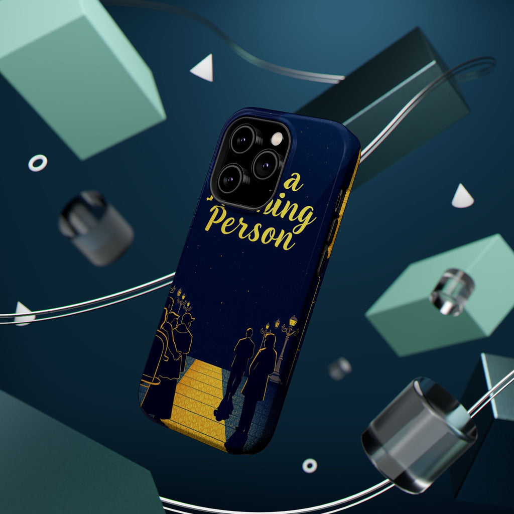 iPhone Midnight Blue And Silver Not a Morning Person Slim Snap Case · iPhone Cas