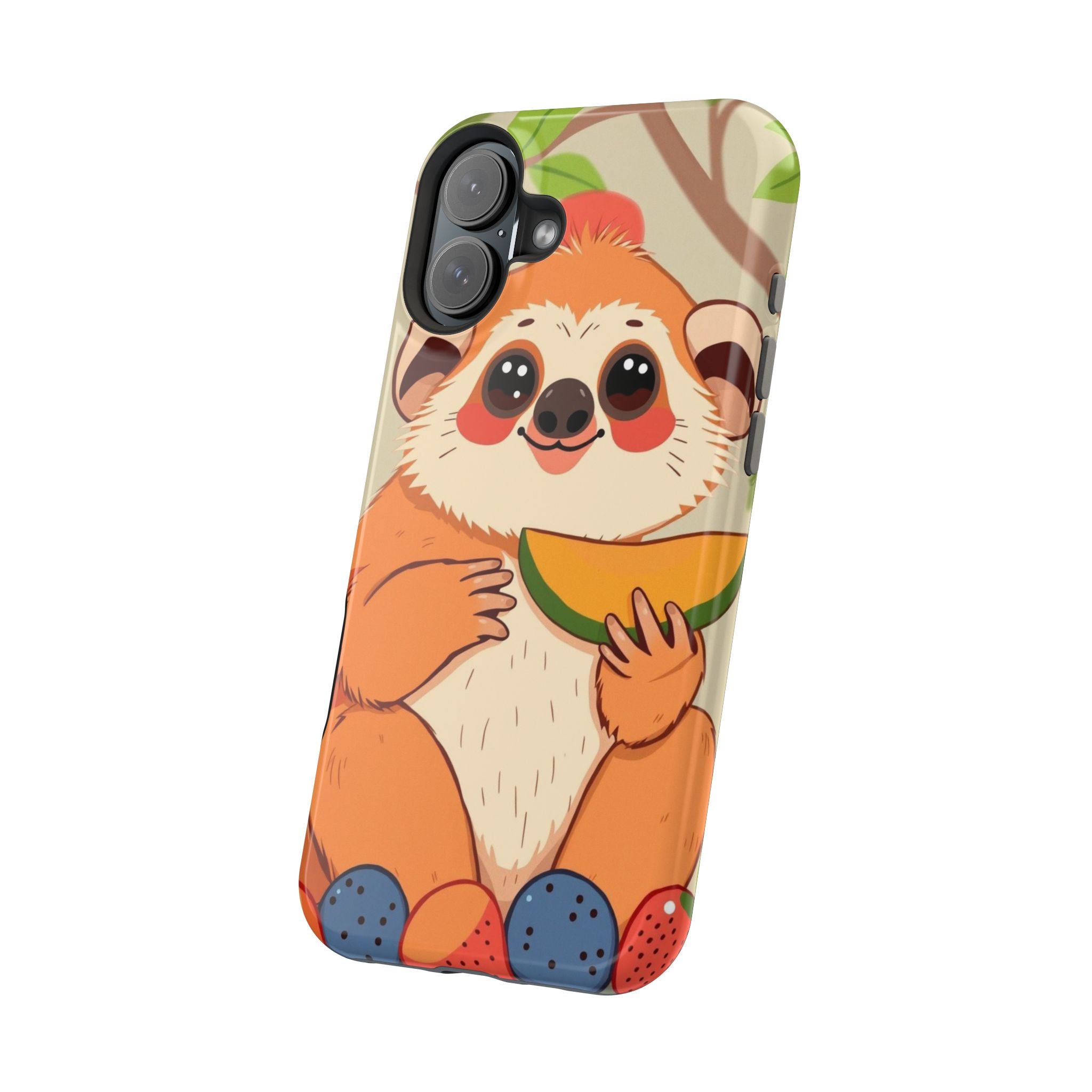 iPhone Slow Loris with Fruit Kids Fun iPhone Phone Case Gift Slim · iPhone Case