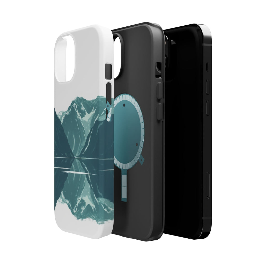 iPhone Sage And Ivory Fjord Reflection Slim Everyday Designer Case · iPhone Case