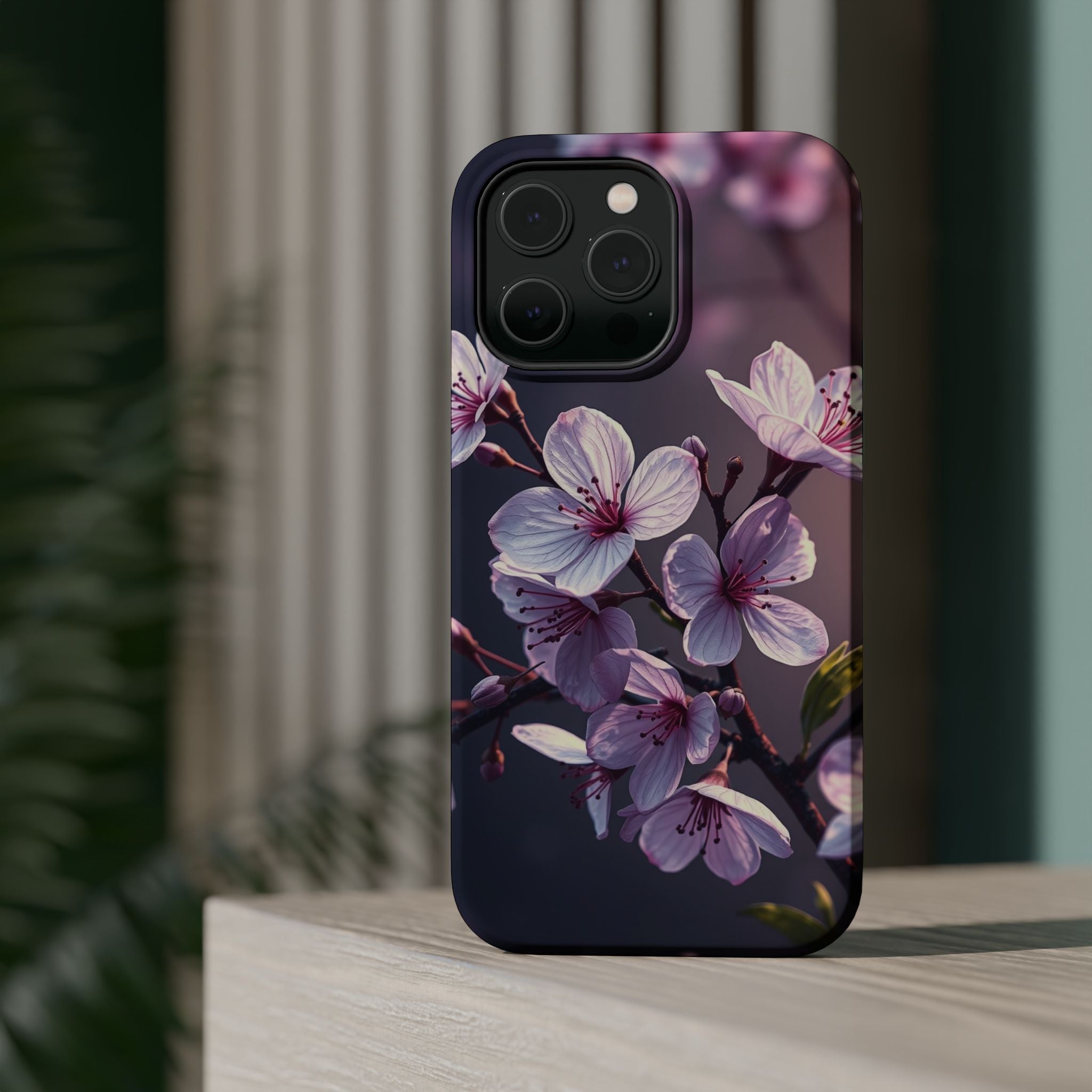 iPhone Cherry Blossom Enchanted Art Artistic Everyday Cas Slim Snap Case · iPhon