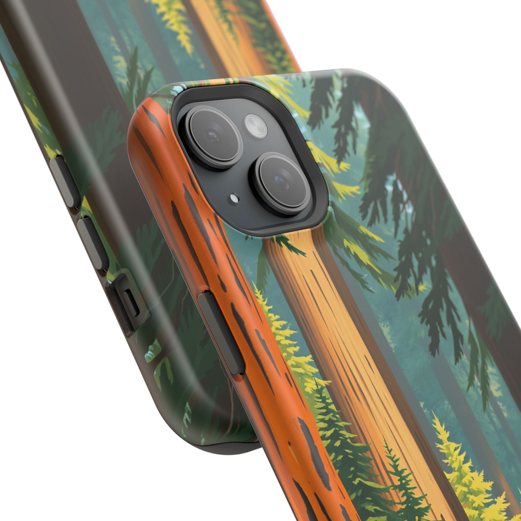iPhone Redwood Forest Oil Painting Impressionist Clean iPhone Minimal · iPhone C