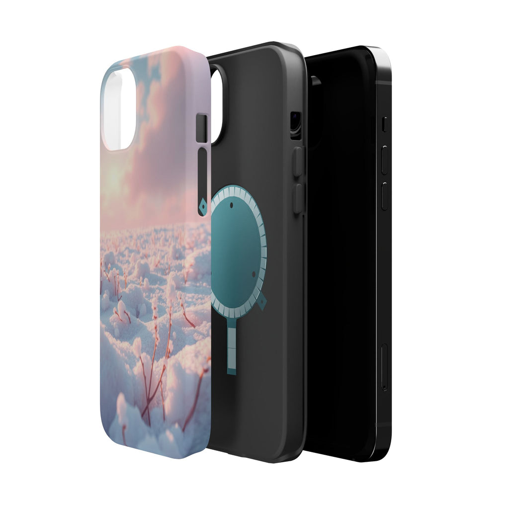iPhone Snow Field Enchanted Art 13 Bold Modern Everyday Snap Case · iPhone Case